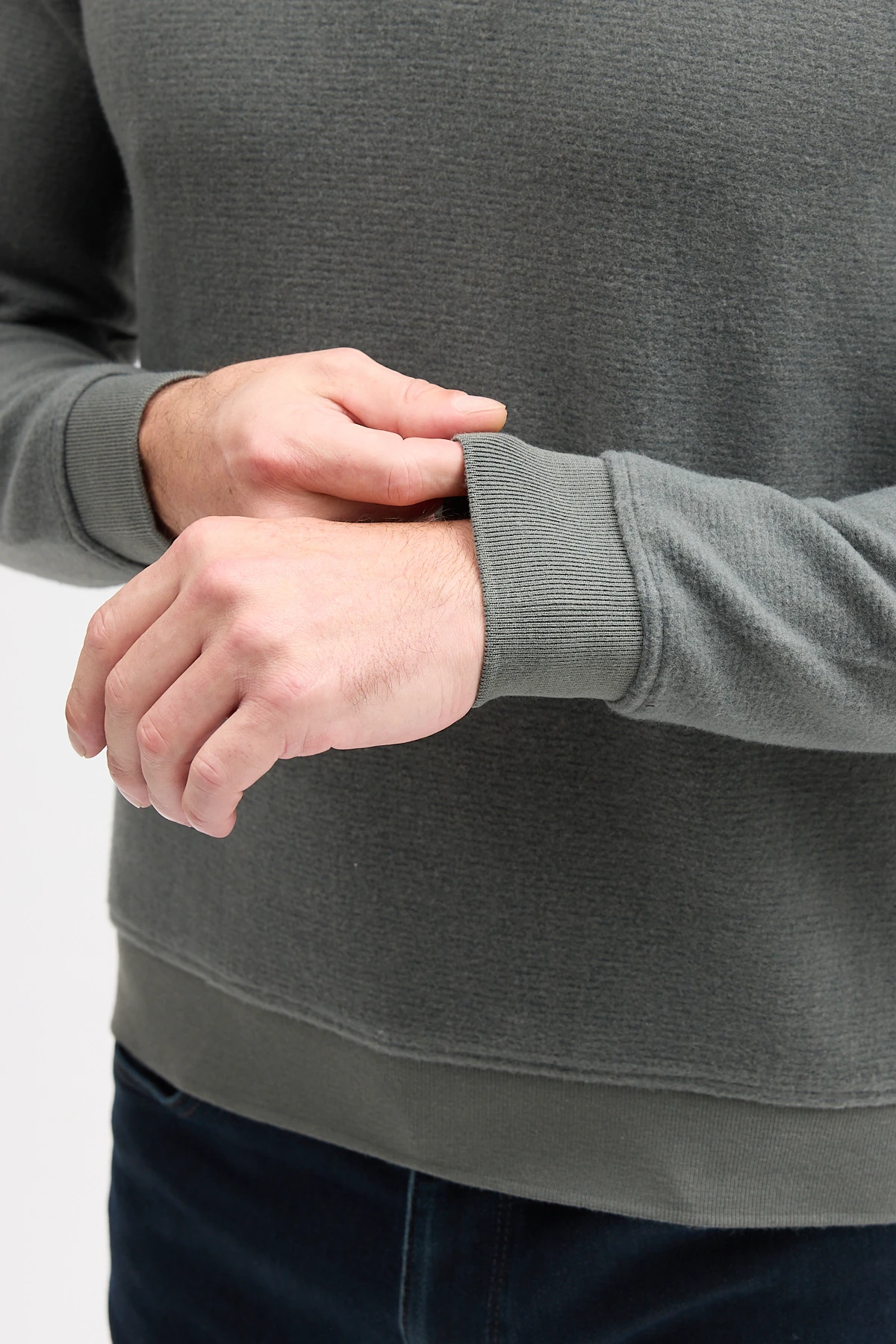 Erkek Polo Yaka Uzun Kol Sweatshirt