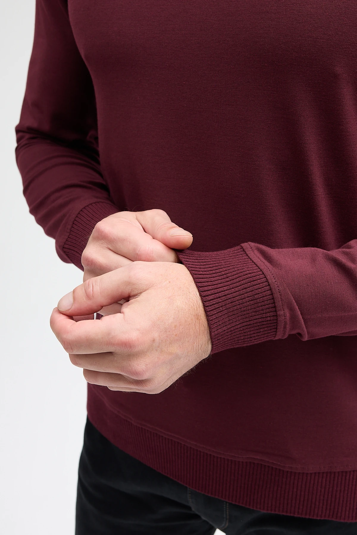 Erkek Bisiklet Yaka Uzun Kol Sweatshirt