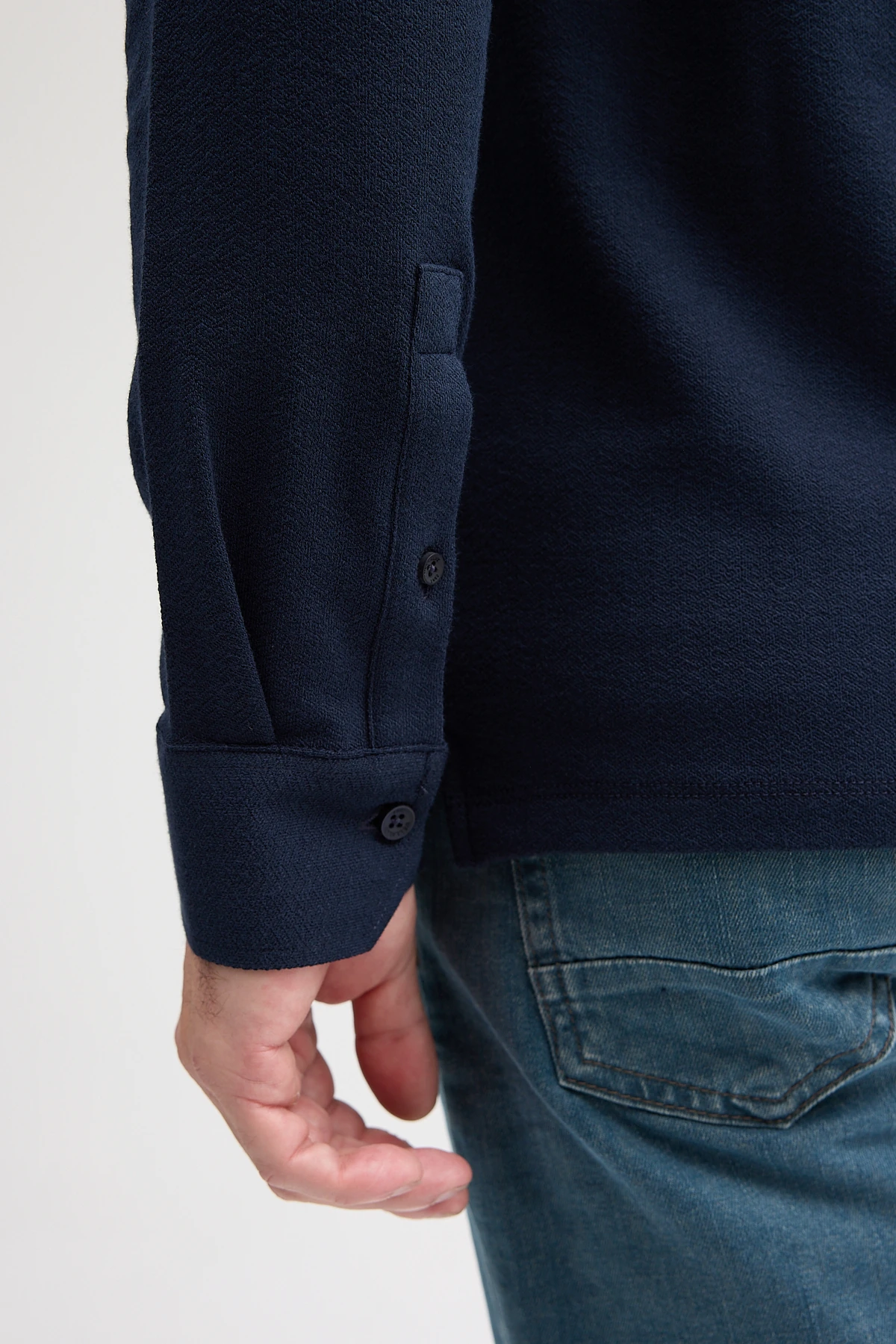 Erkek Polo Yaka Uzun Kol Sweatshırt