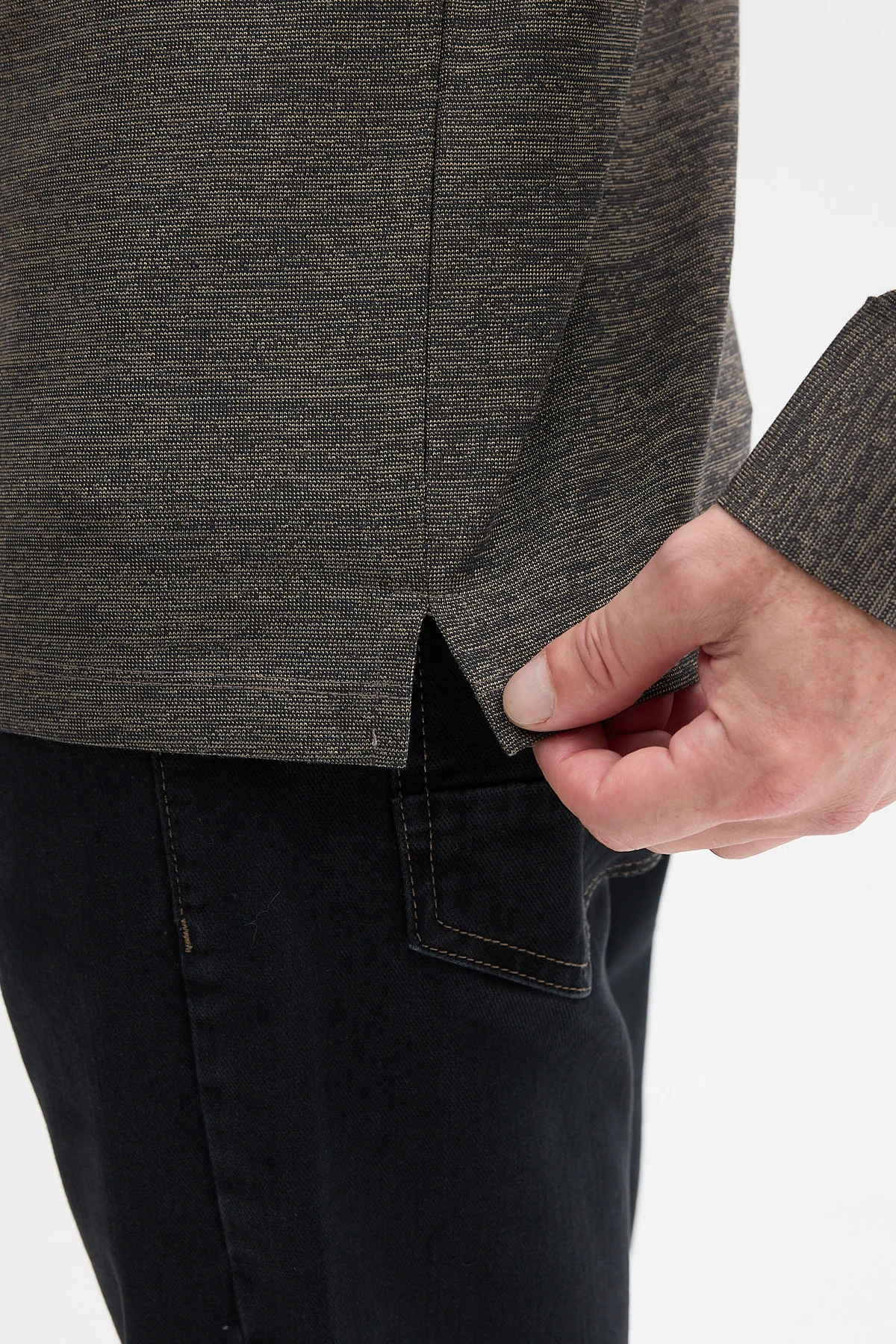 Polo Yaka Uzun Kol Sweatshirt