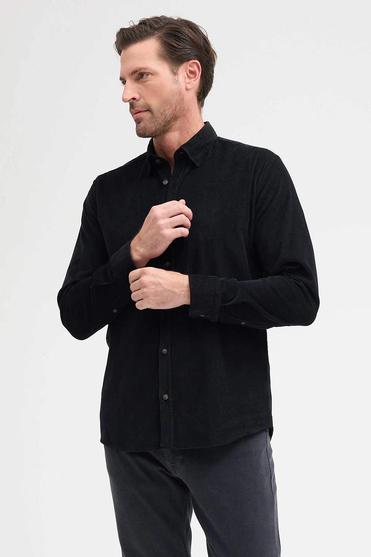 %100 Pamuk Kadife Gömlek