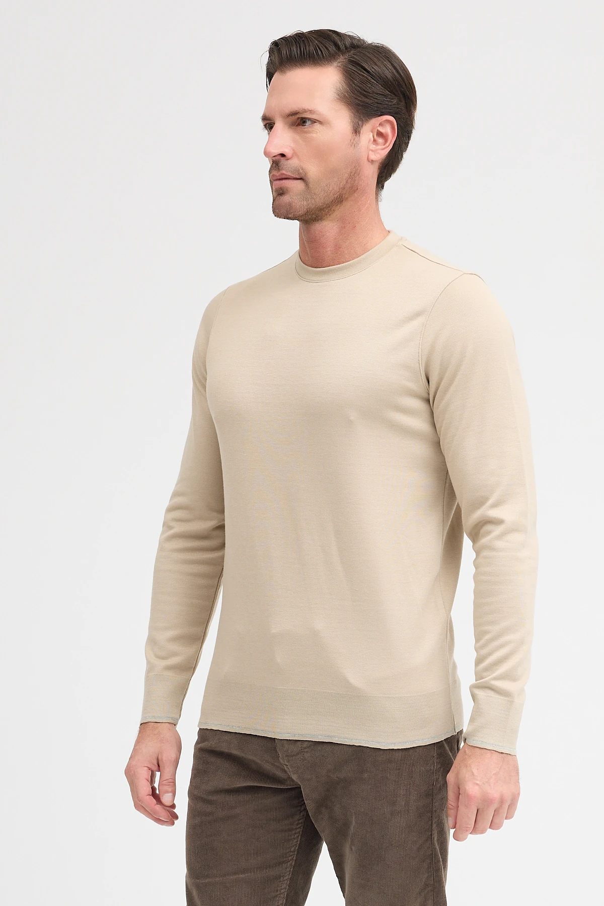 Erkek Bisiklet Yaka Uzun Kol Sweatshirt