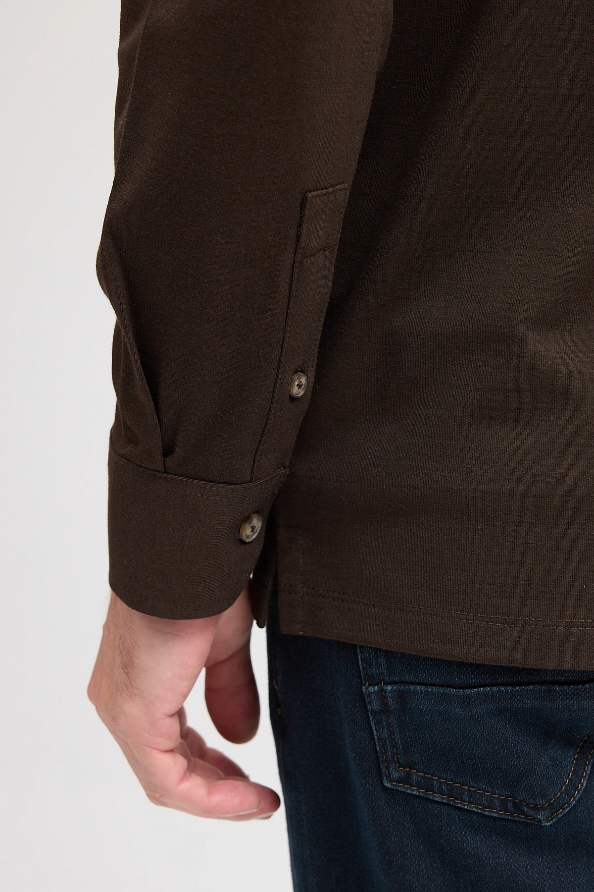 Erkek Polo Yaka Uzun Kol Sweatshirt