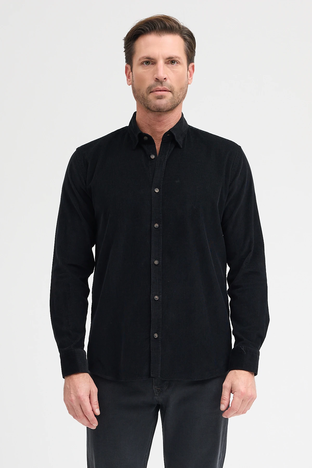 %100 Pamuk Kadife Gömlek