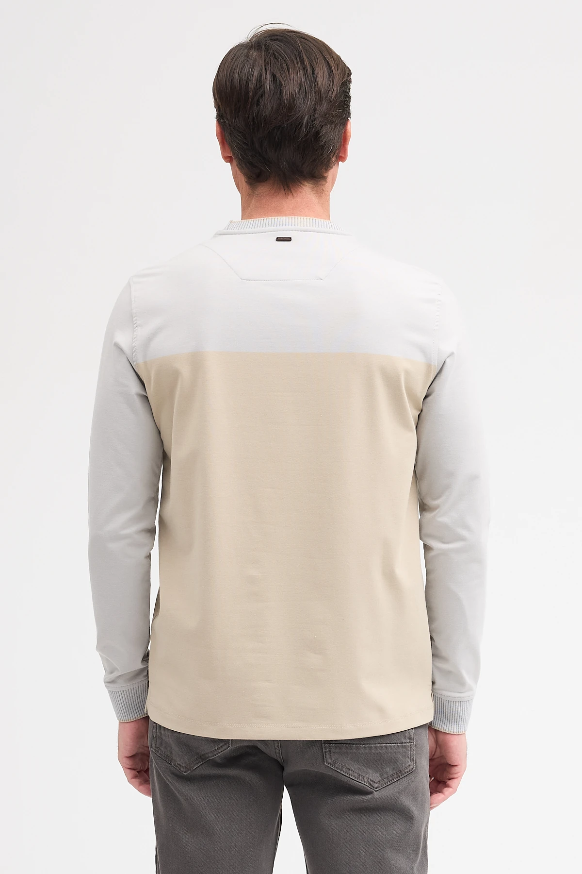 Erkek Bisiklet Yaka Uzun Kol Sweatshirt