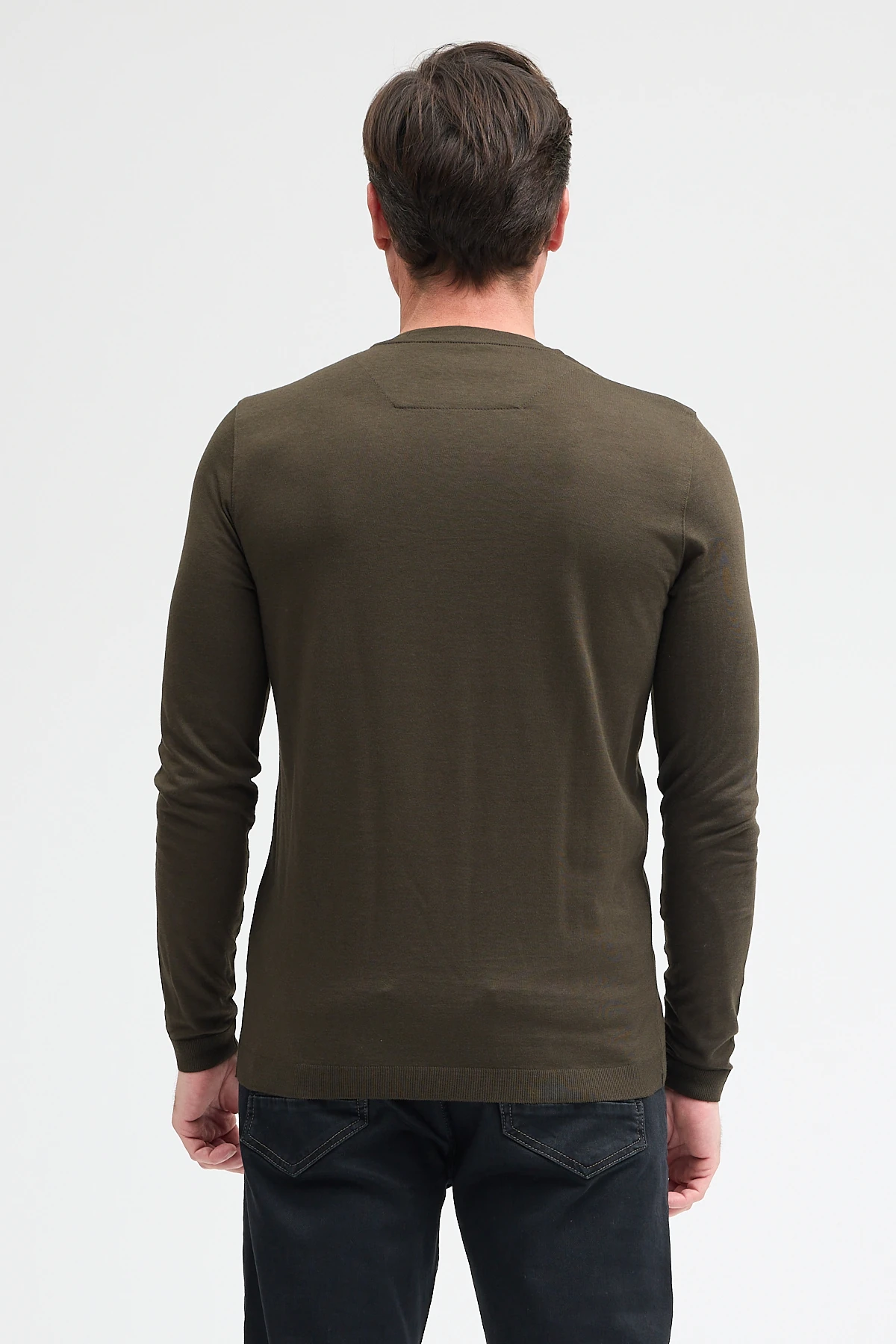 Erkek Bisiklet Yaka Uzun Kol Sweatshirt