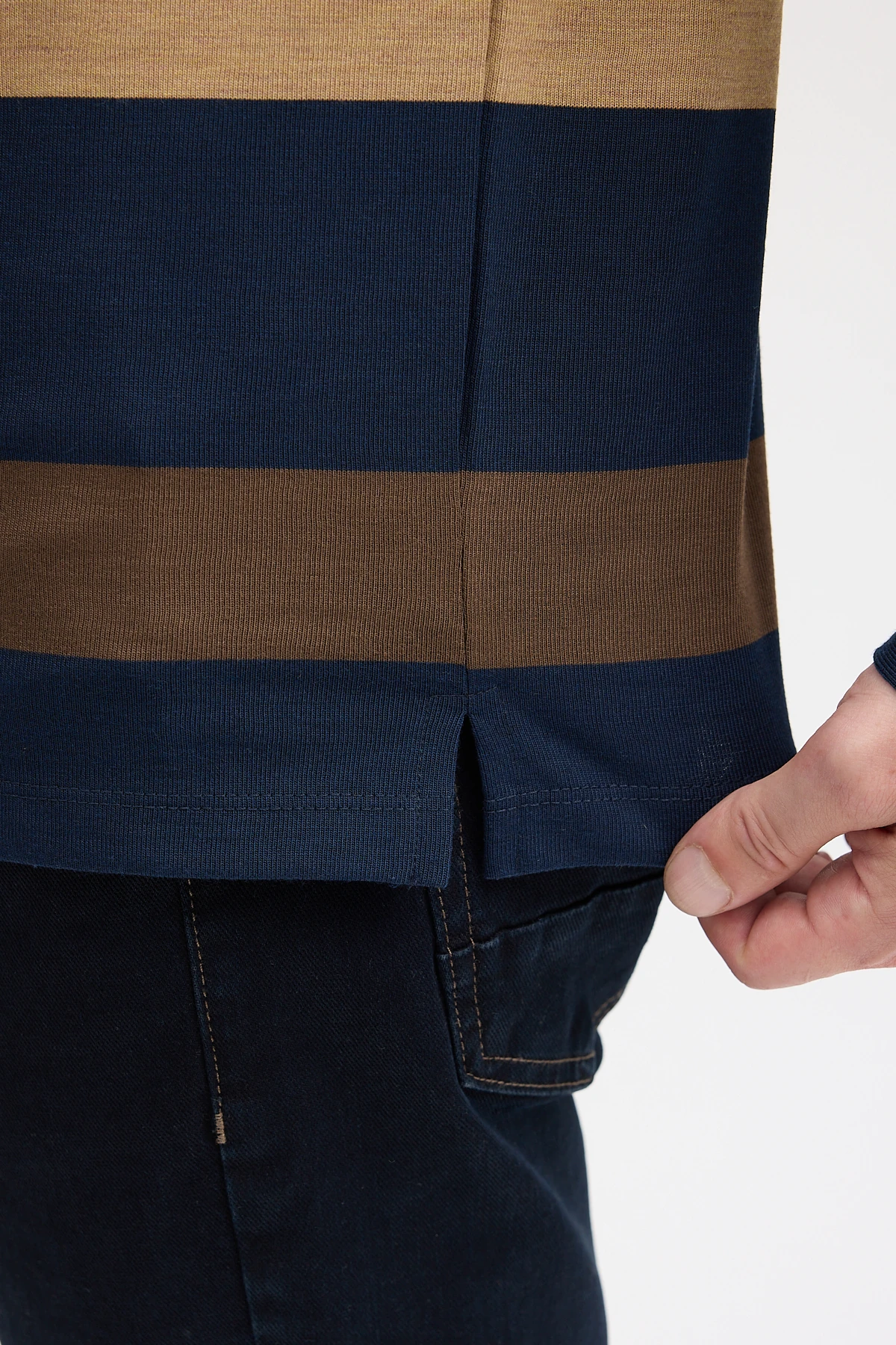 Erkek Polo Yaka Uzun Kol Sweatshirt