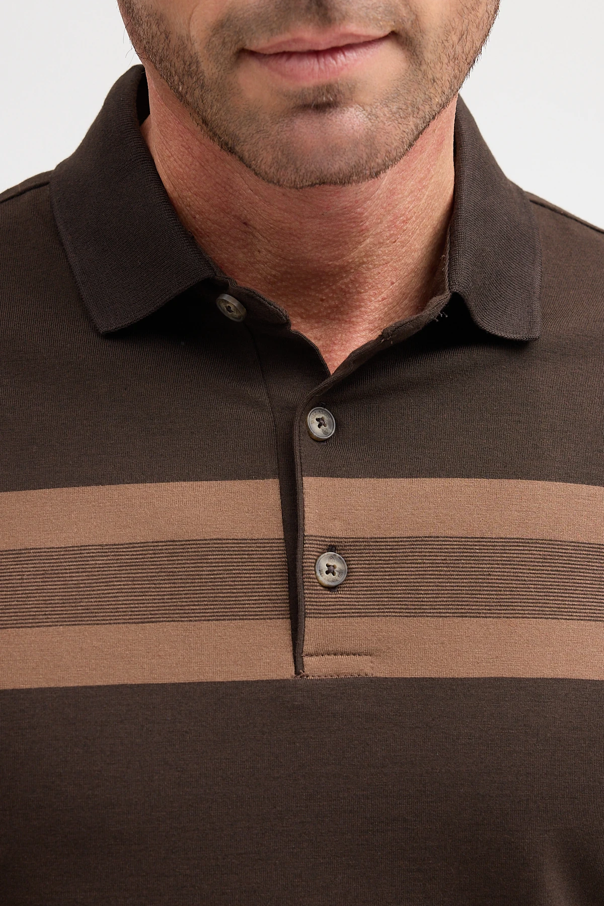 Erkek Polo Yaka Uzun Kol Sweatshirt