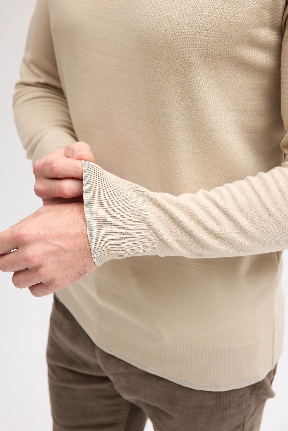 Erkek Bisiklet Yaka Uzun Kol Sweatshirt