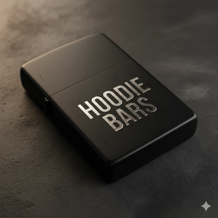 Kişiye Özel Lazer Kazımalı Siyah Zippo Çakmak