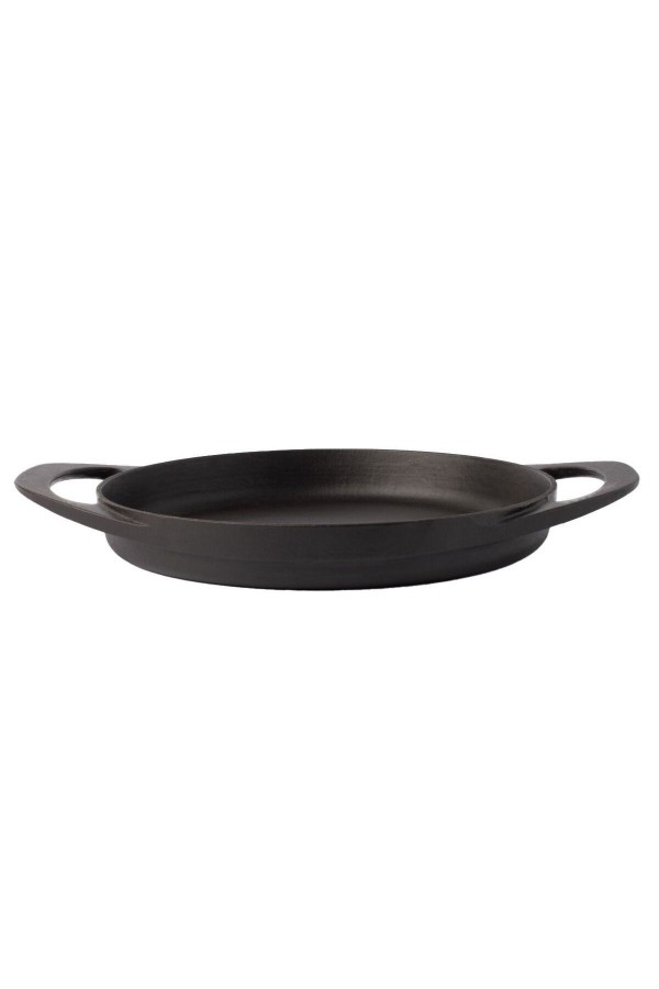 Potart 22 cm Yuvarlak Sahan - Mat Siyah