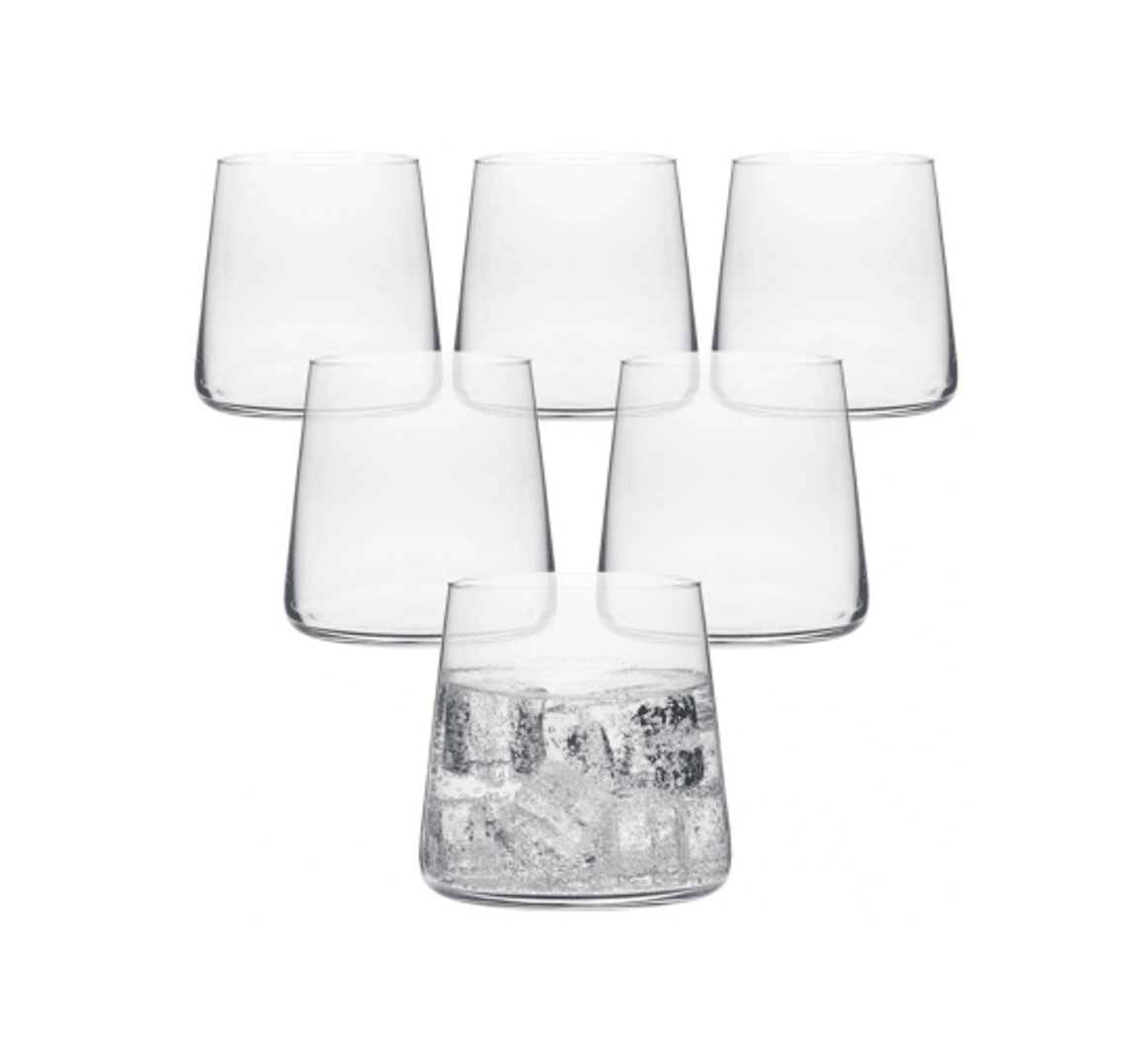 Rona Mode Viski, Kokteyl ve Su Bardağı - 410 ml - 6'lı Set