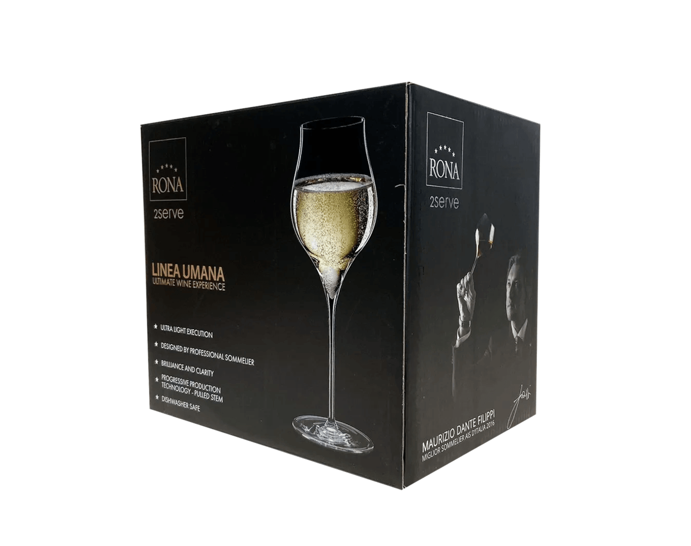 Rona Linea Umana Beyaz Şarap Kadehi - 500 ml - 6lı Set