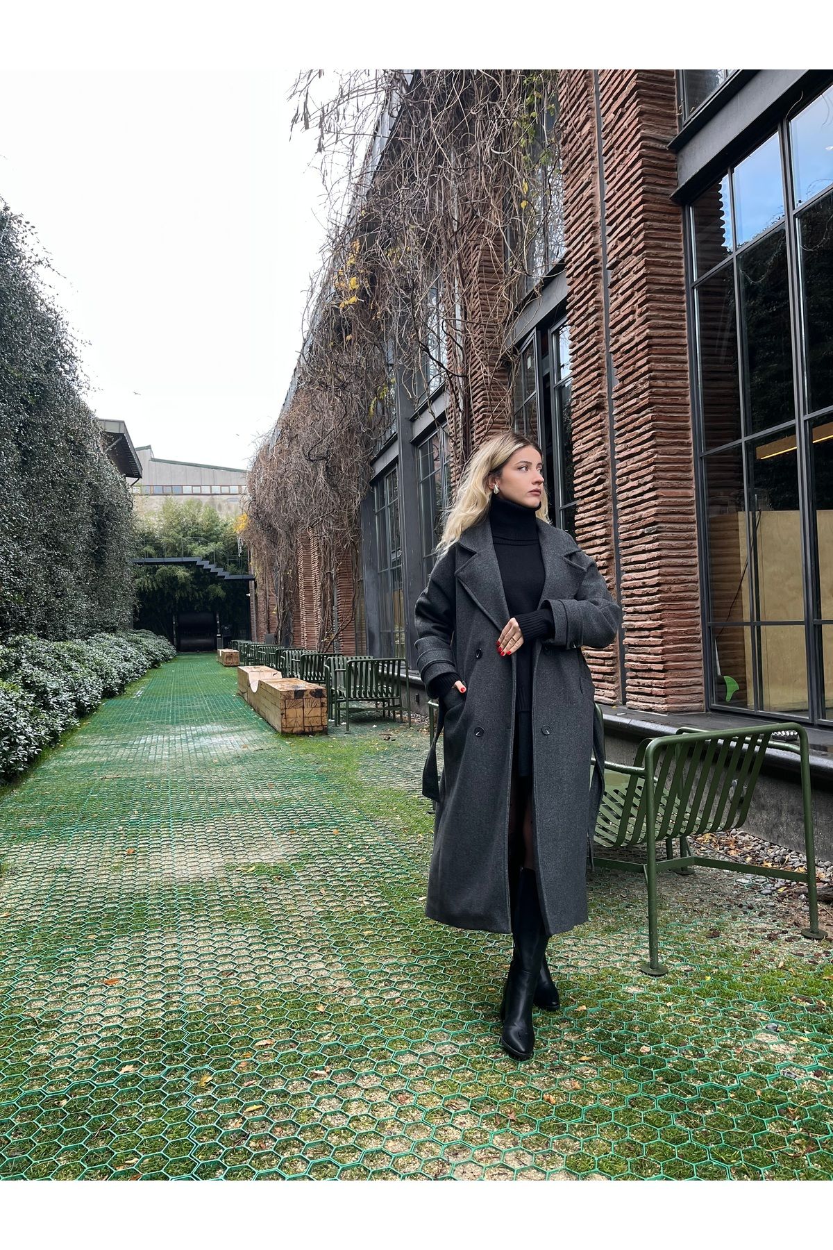 Oversize Antrasit Kaban