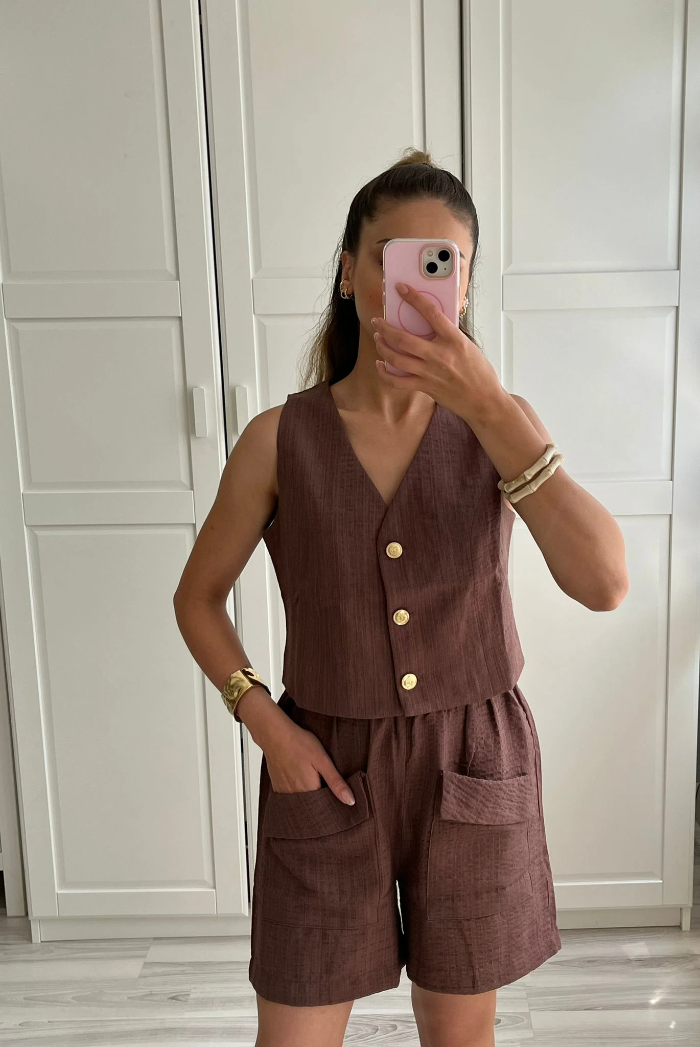 Acıkahve Alt-üst takım 