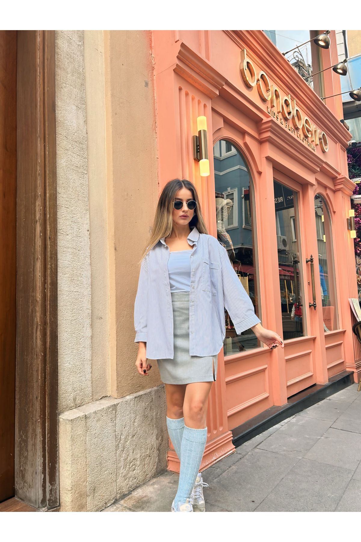 Mavi Çizgili gömlek