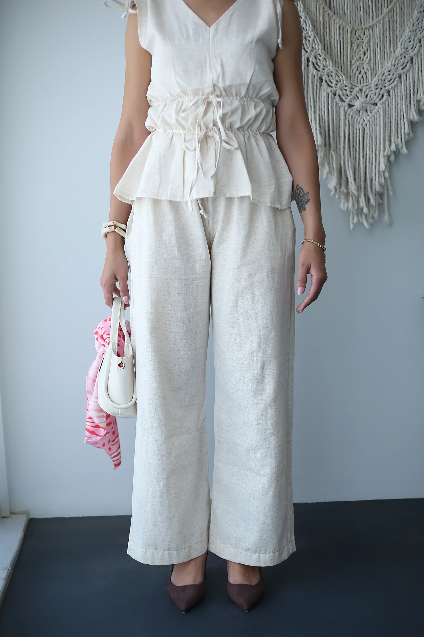 Bluz-Pantolon keten Takım 