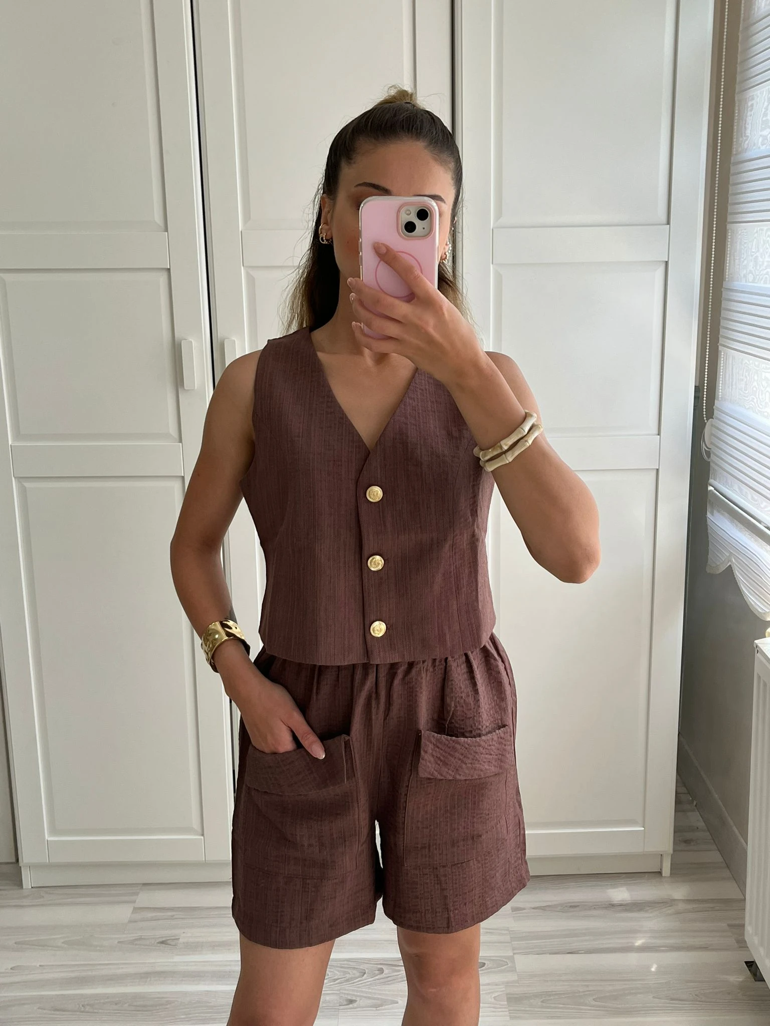 Acıkahve Alt-üst takım 