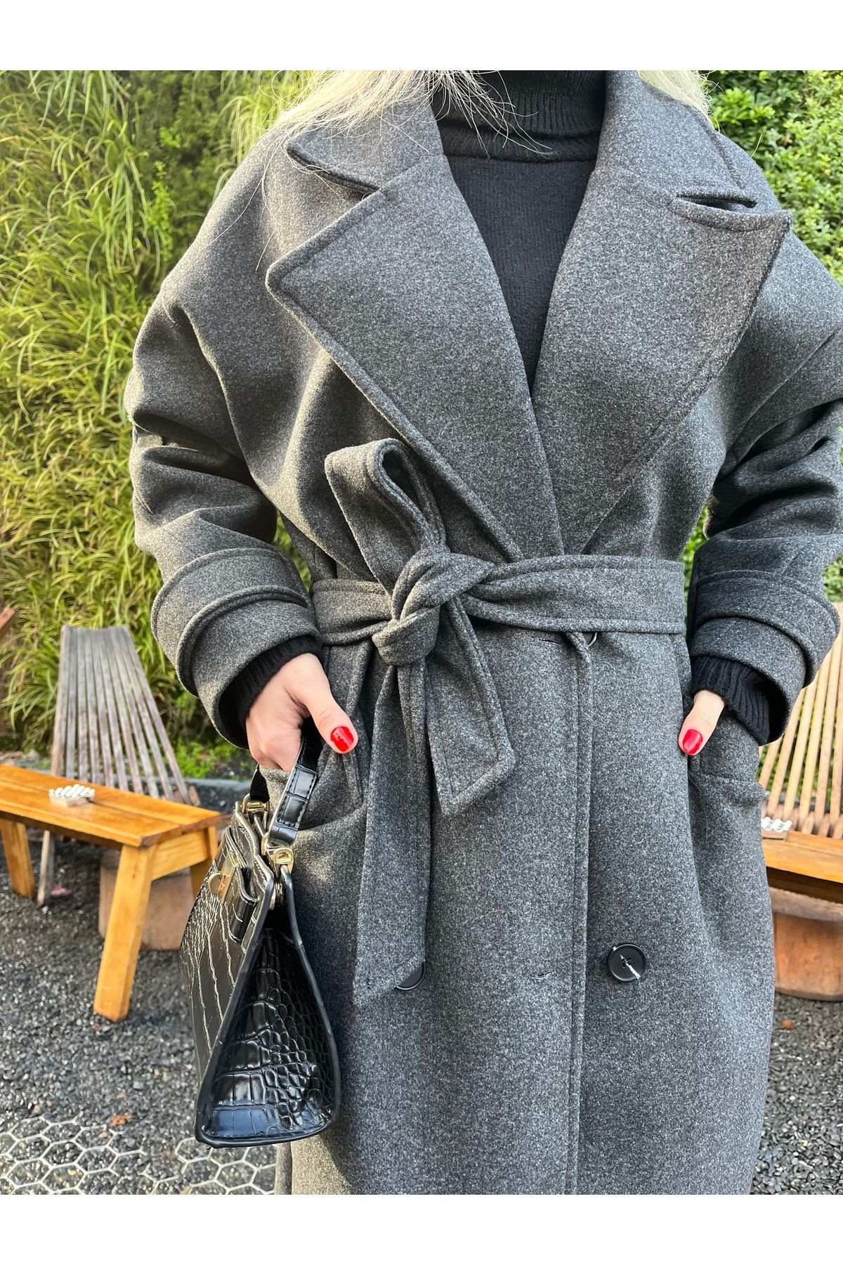 Oversize Antrasit Kaban