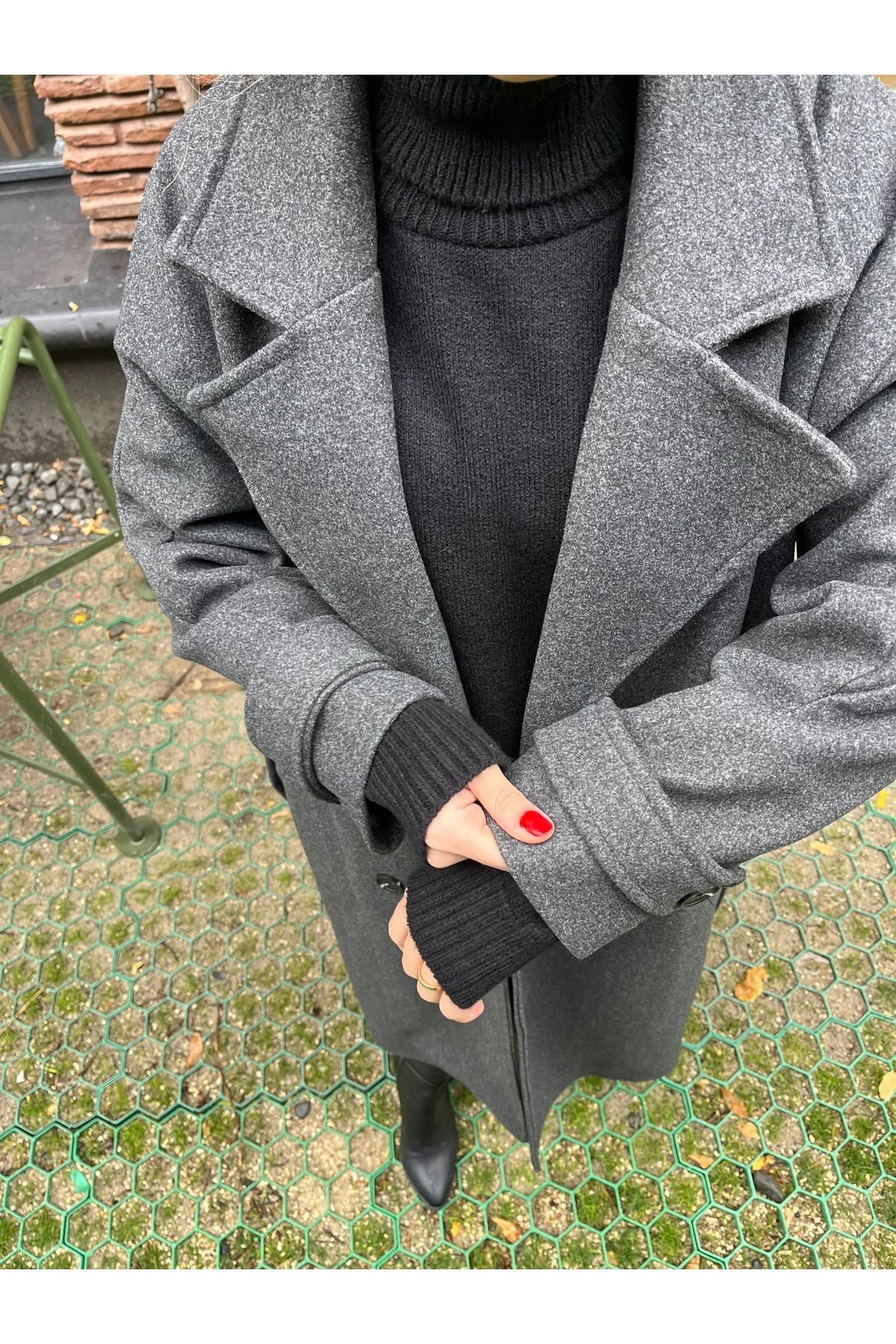 Oversize Antrasit Kaban