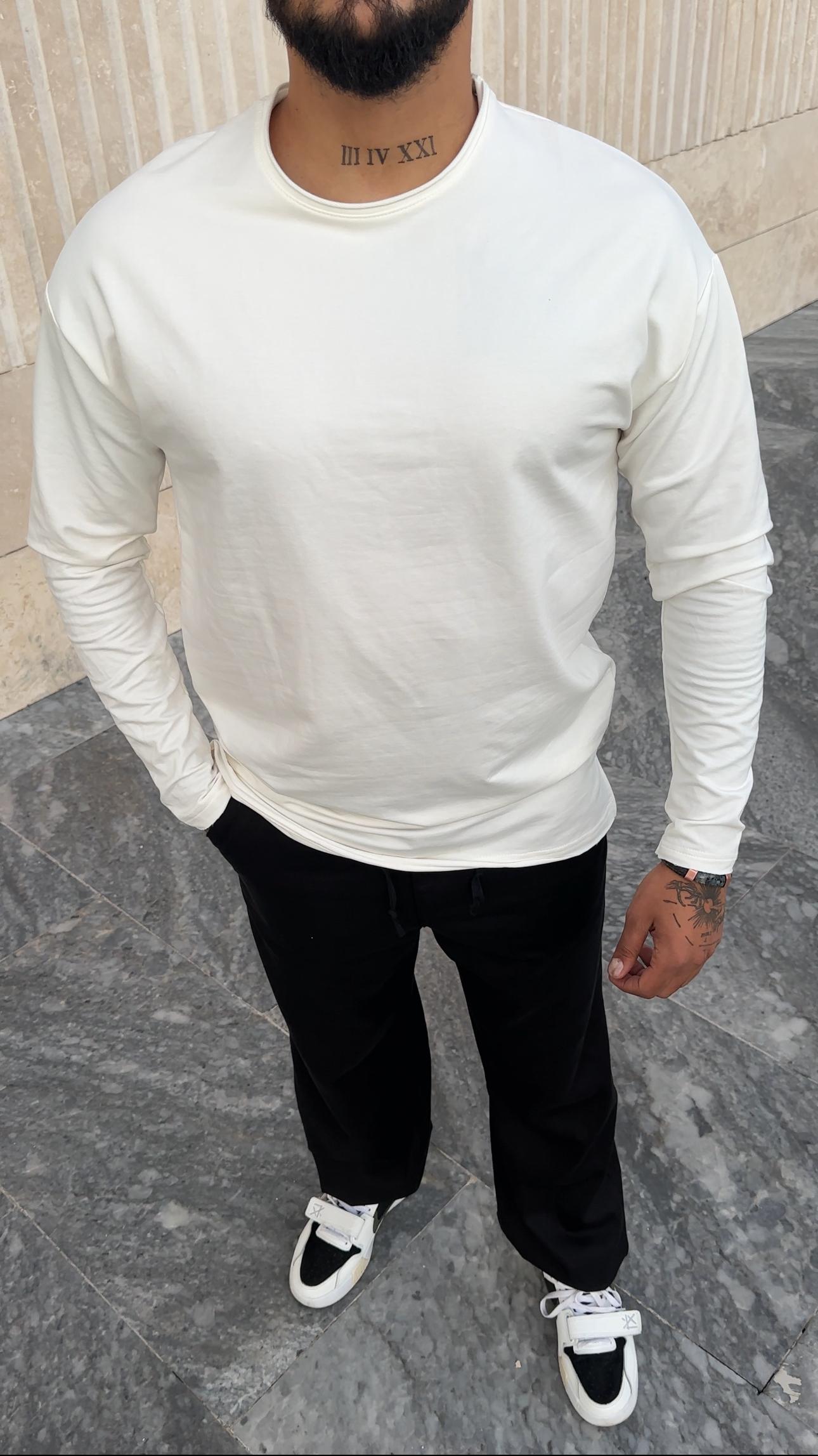 Basic Pis Yaka Oversize Sweatshirt