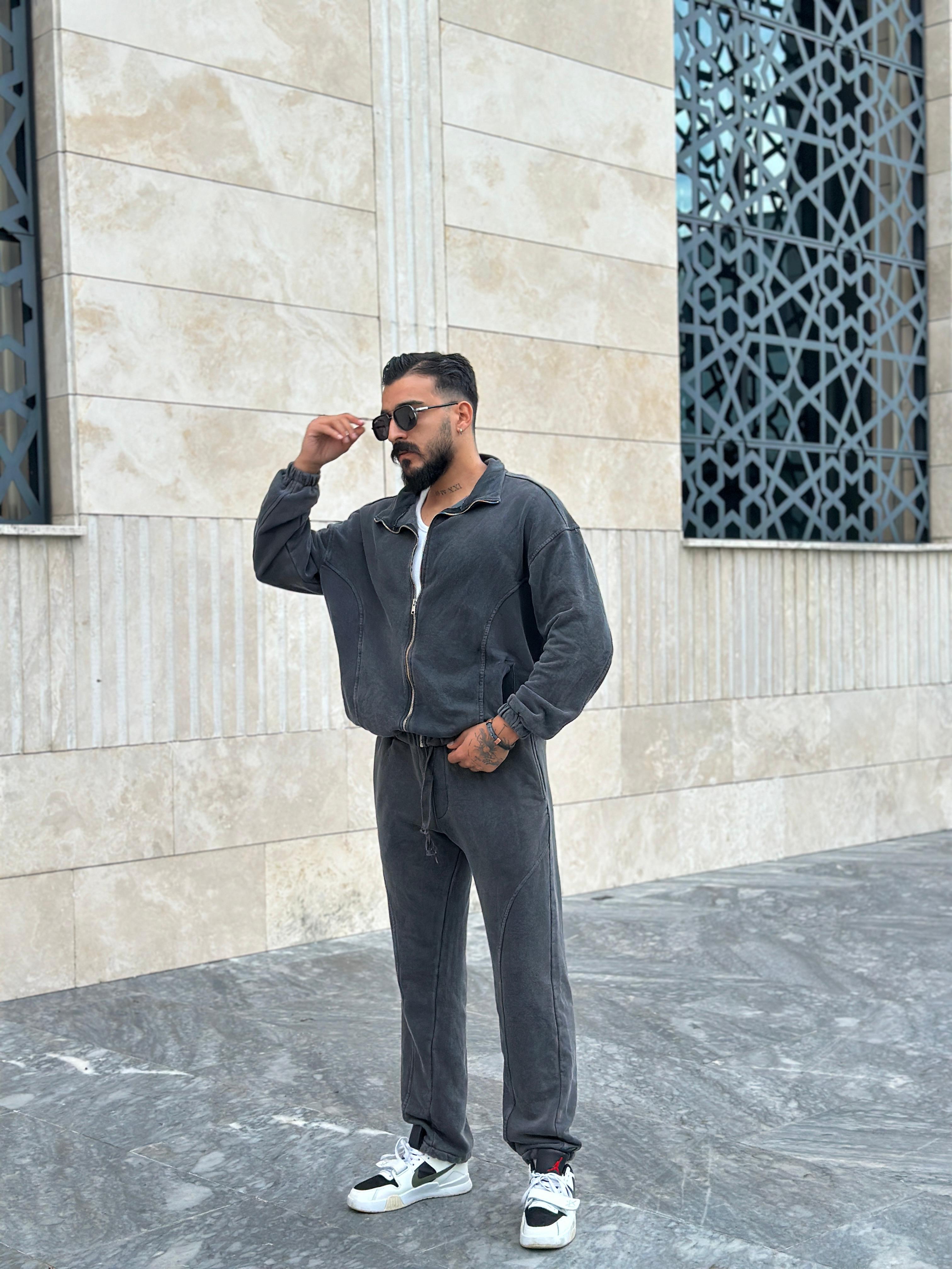 Yıkamalı Oversize Eşofman Takımı