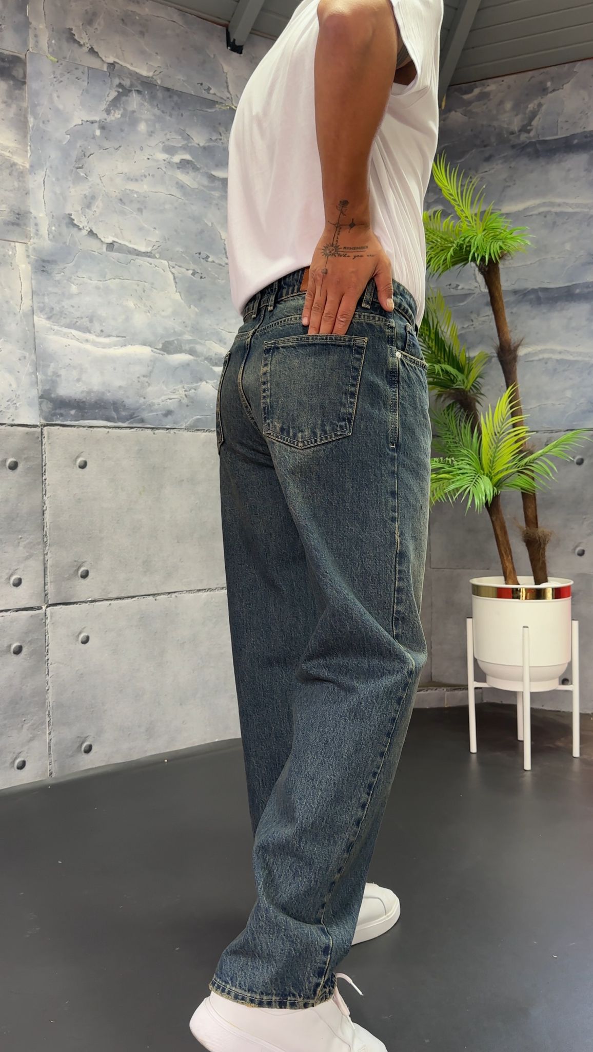 Ektra Baggy Kot Pantolon