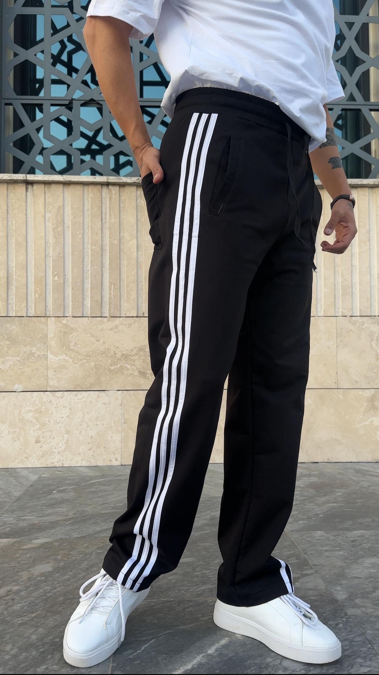 Şerit Detaylı Baggy Eşofman