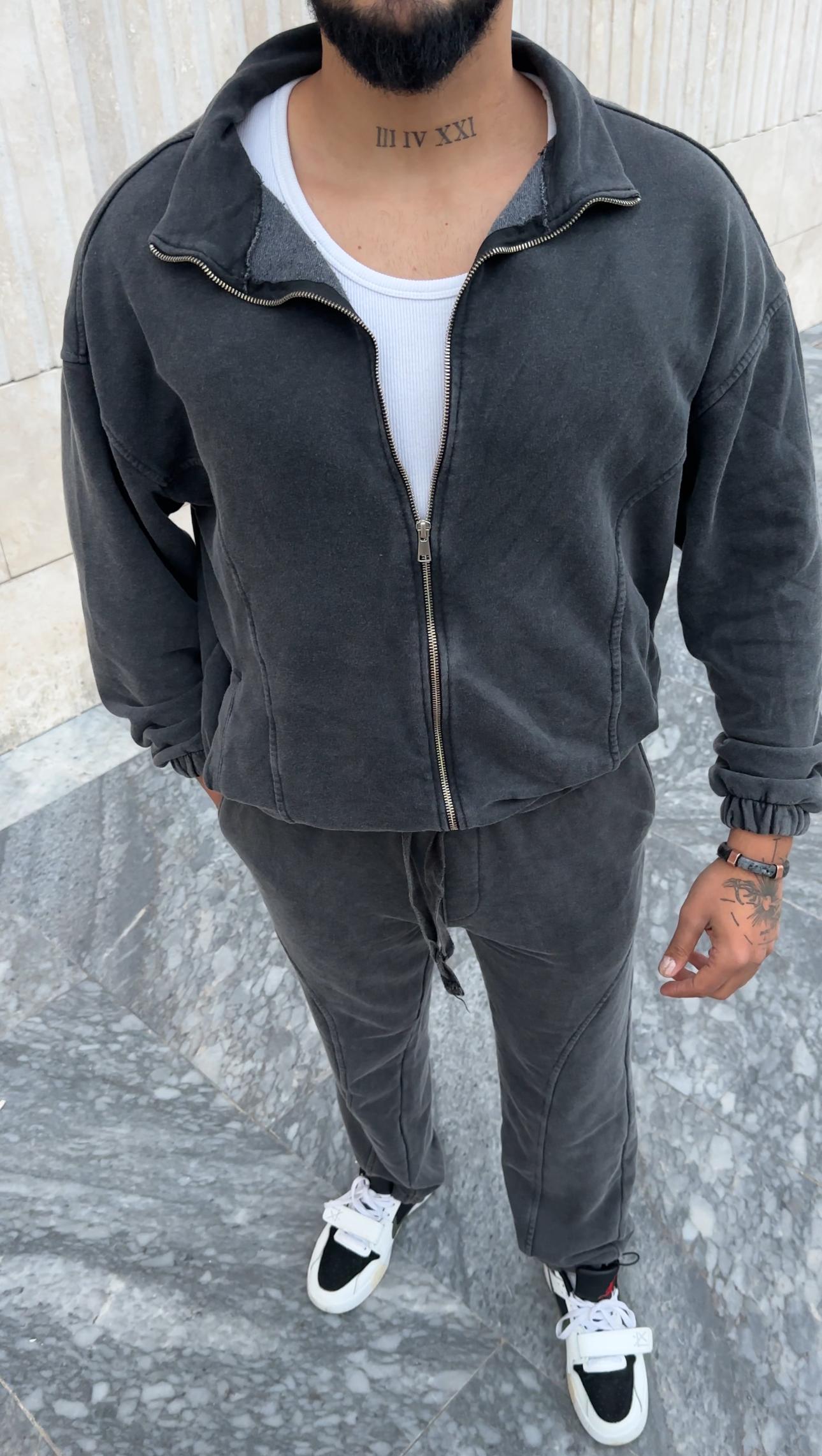 Yıkamalı Oversize Eşofman Takımı