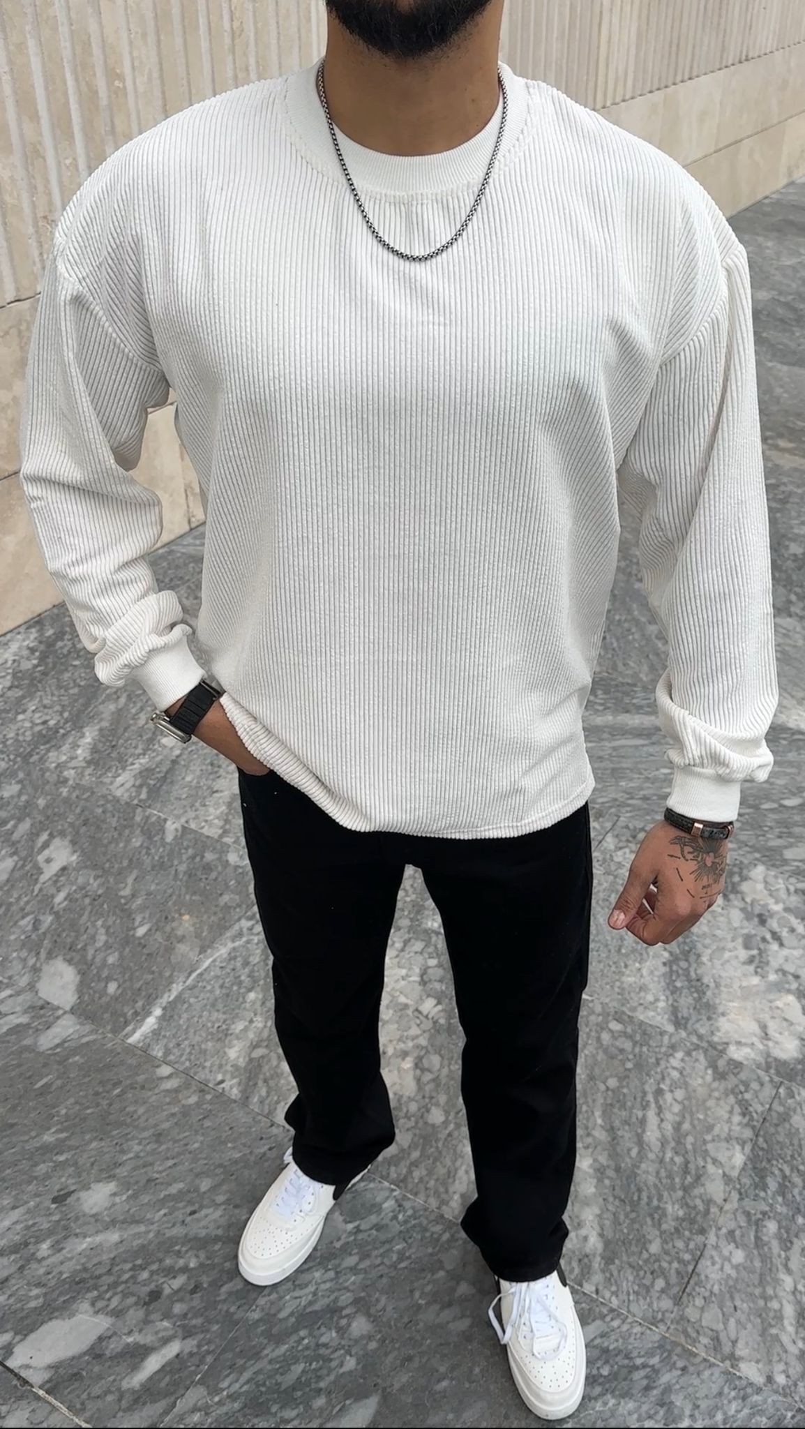 Oversize Kadife Sweat