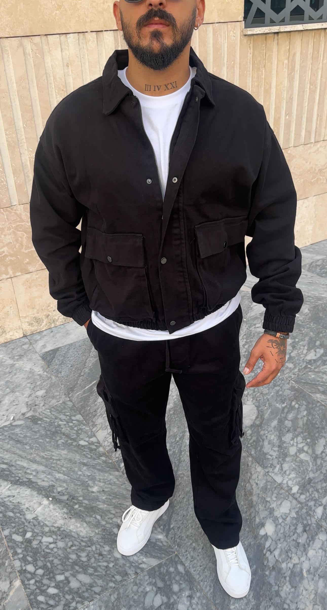 Oversize Gabardin Kargo Takım