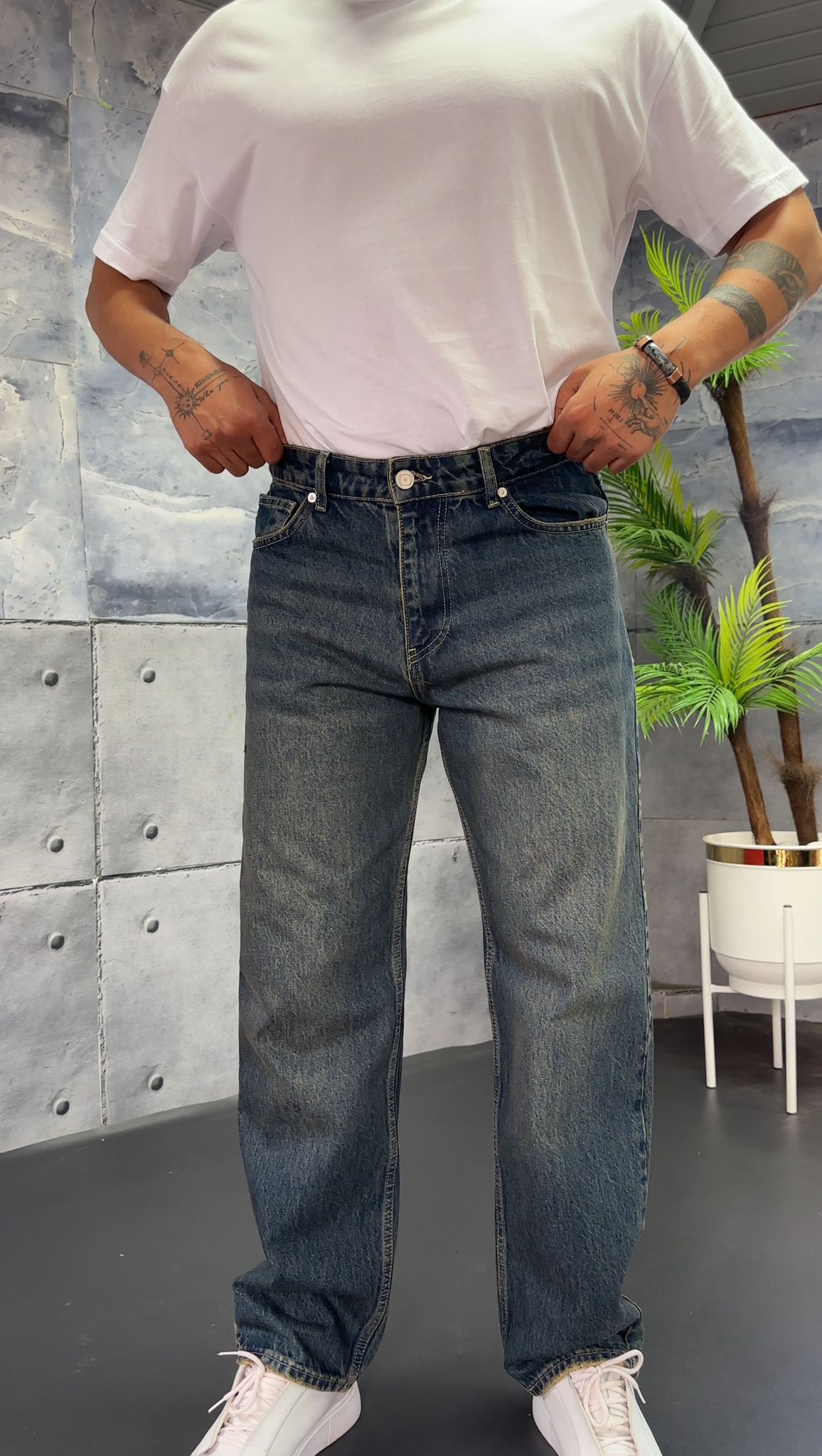 Ektra Baggy Kot Pantolon