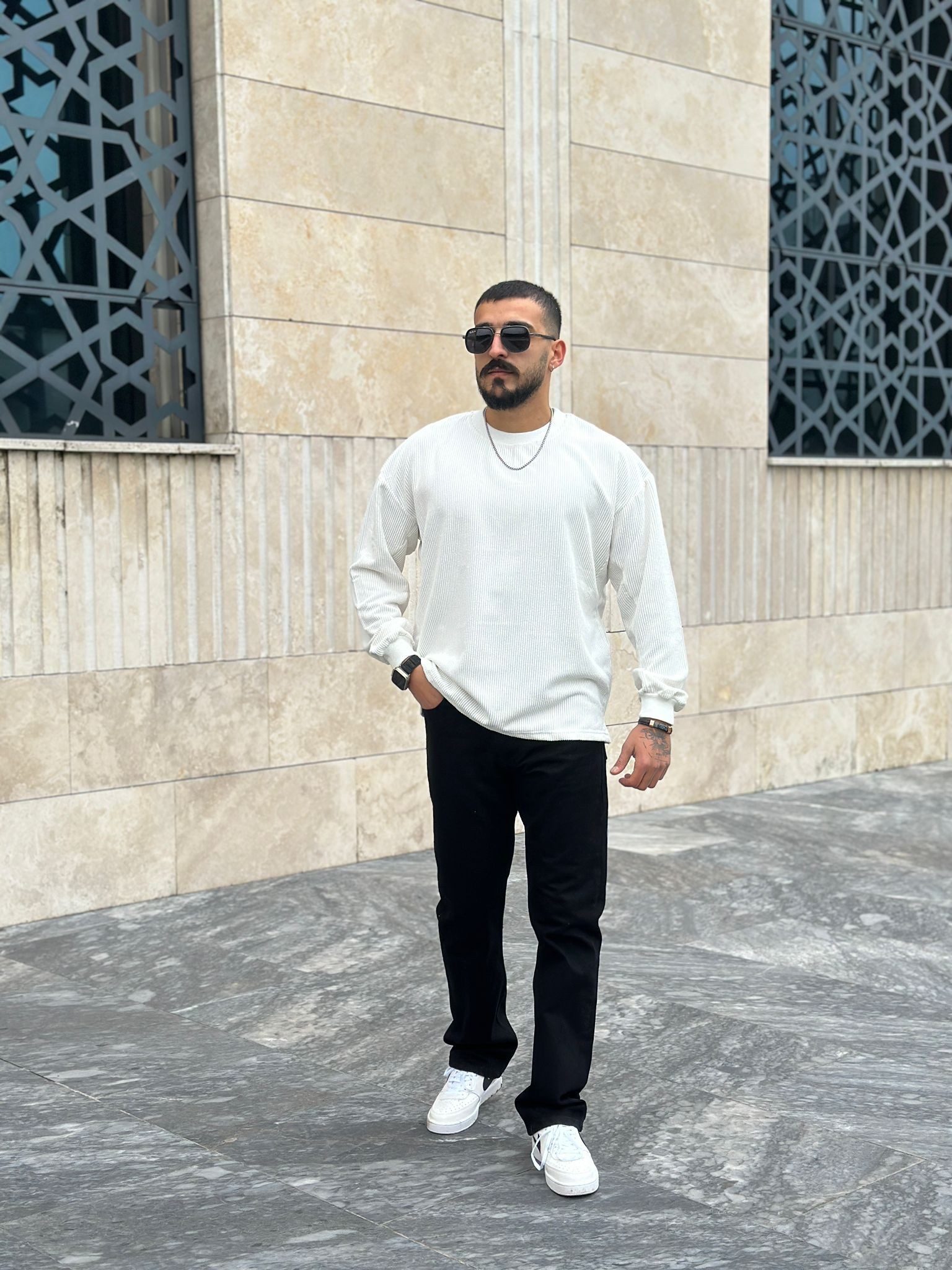 Oversize Kadife Sweat