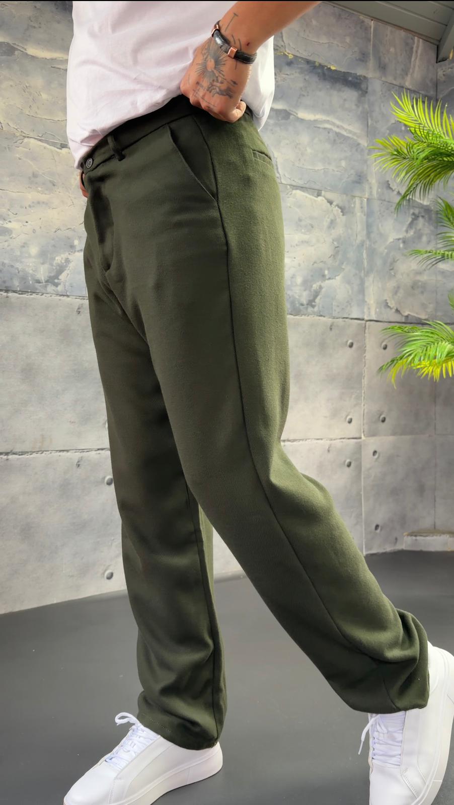 Regular Kalıp Yün Pantolon