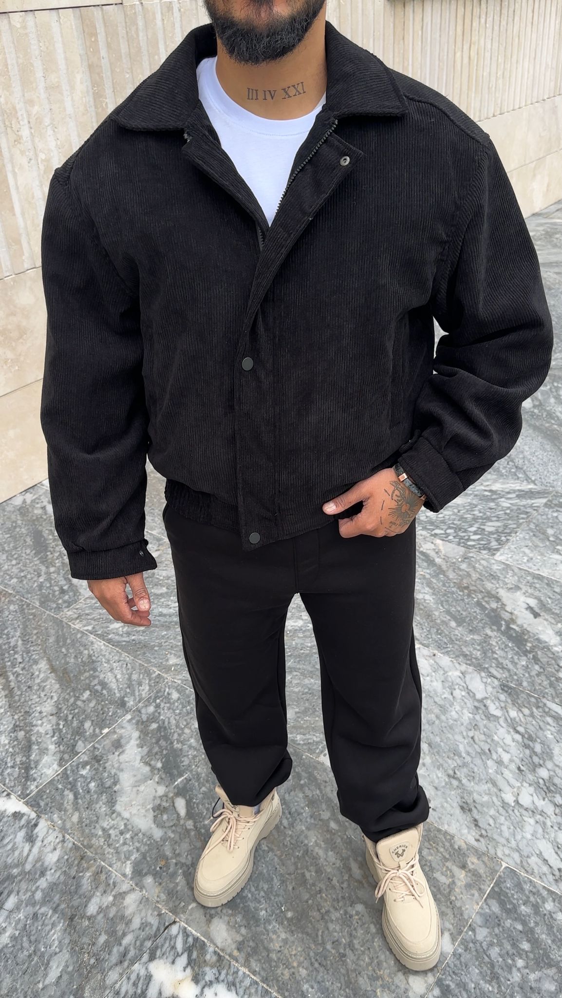 Oversize Kadife Mont