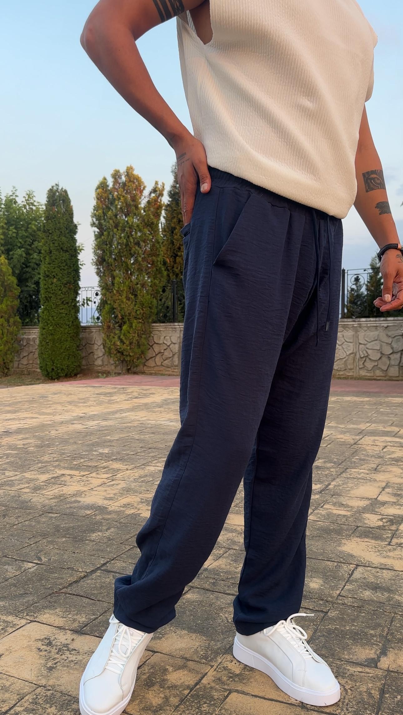 Baggy Keten Pantolon