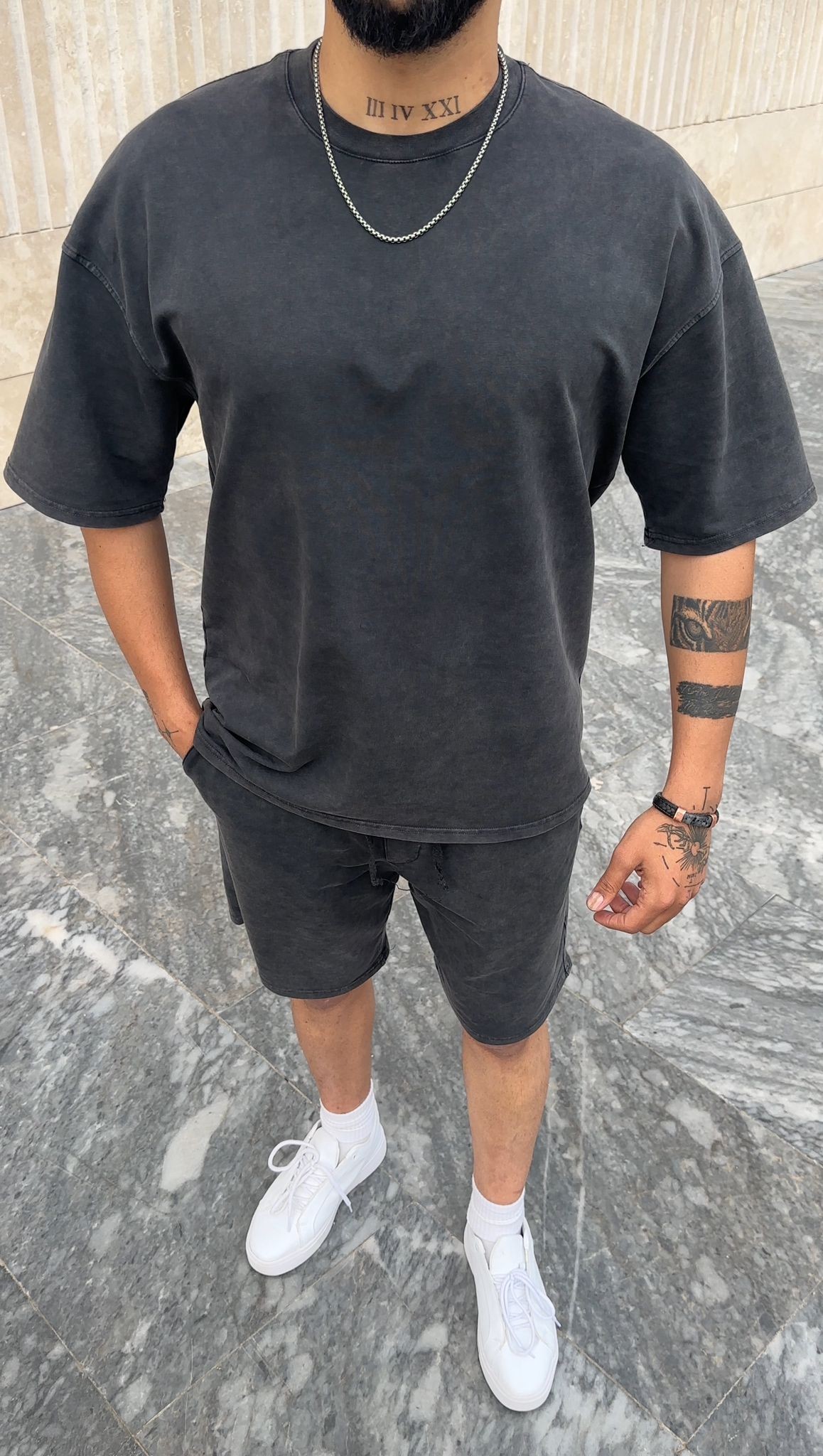 Oversize Yıkamalı T shirt