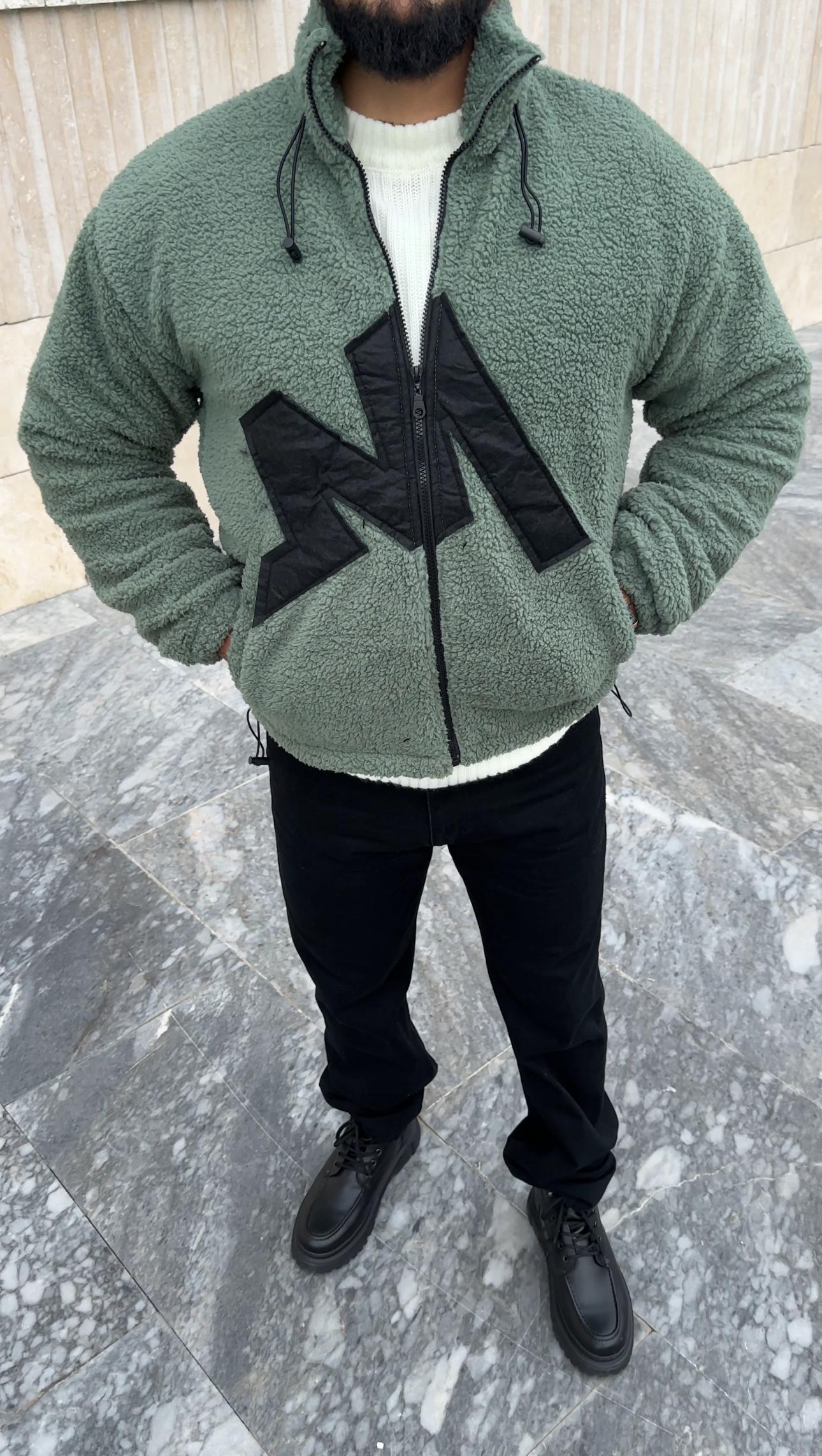 Oversize Astarlı Peluş Ceket