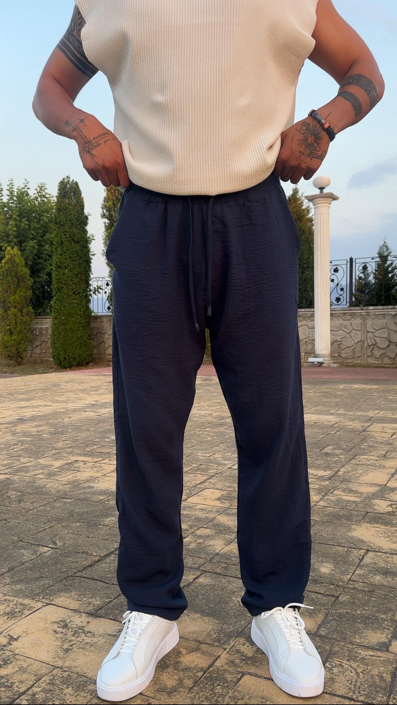 Baggy Keten Pantolon