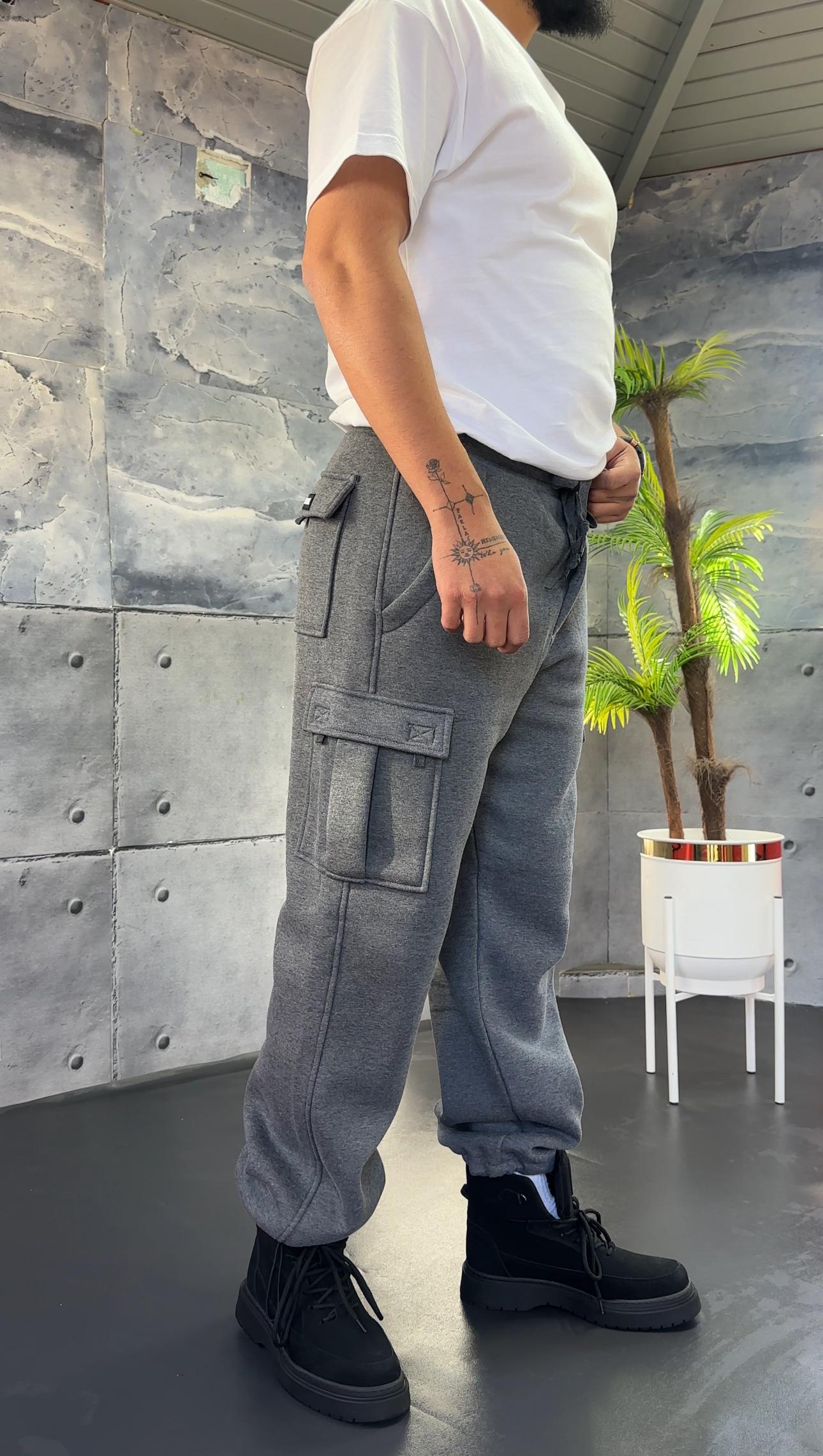 Üç İplik Şardonlu Stoper Paça Eşofman