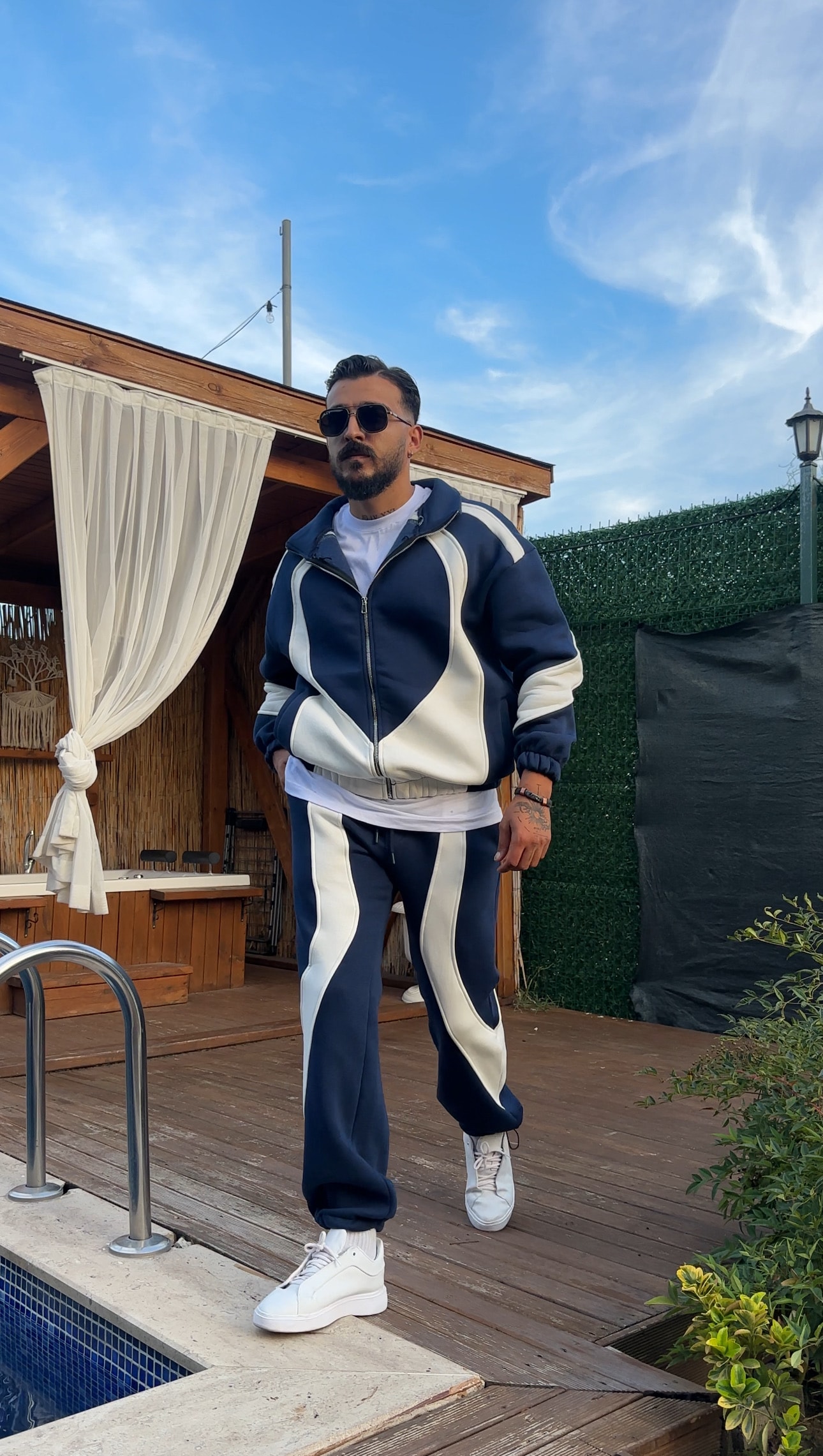 Oversize Eşofman Takımı - Lacivert