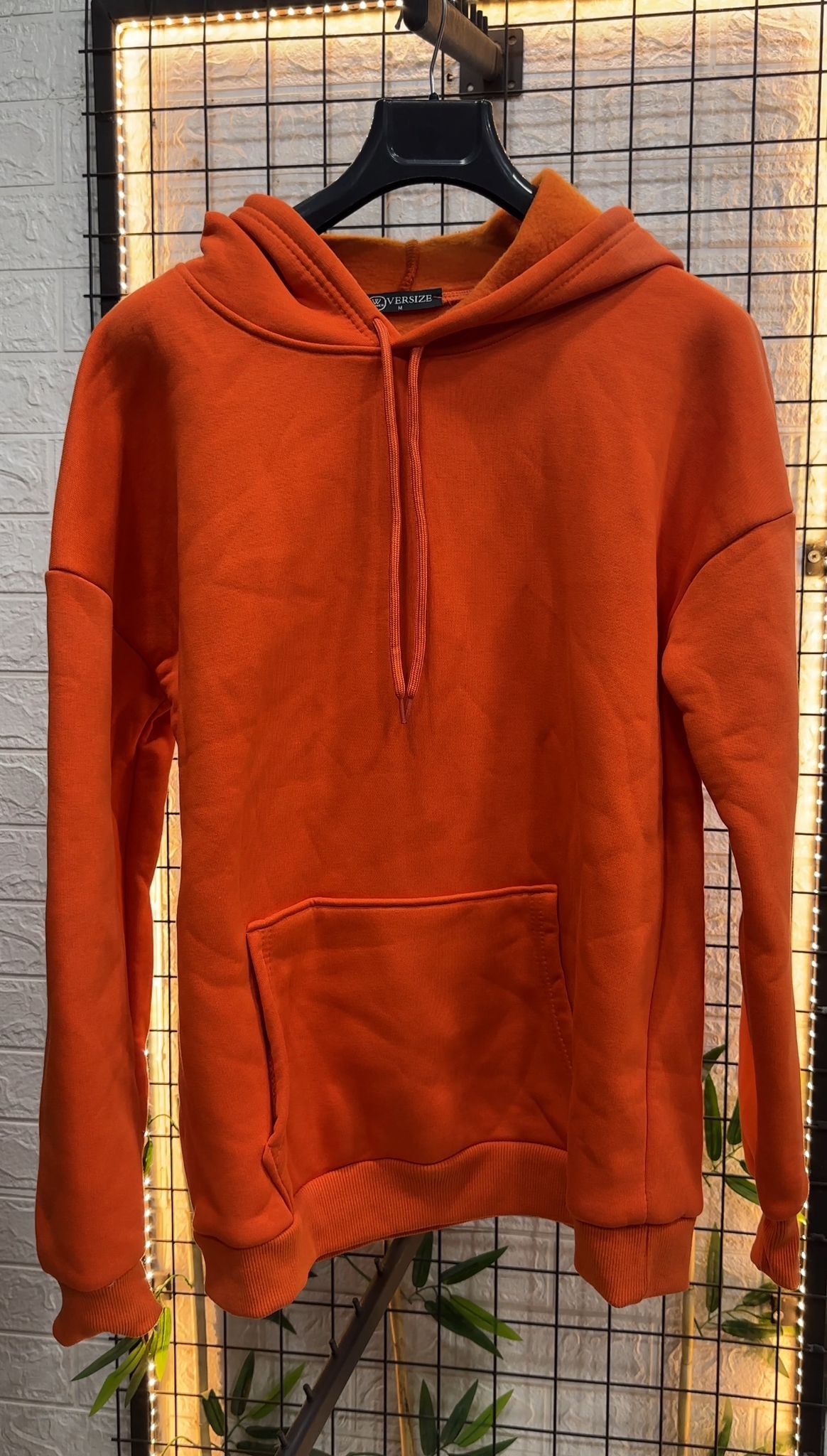 Üç İplik Şardonlu Sweatshirt - Turuncu