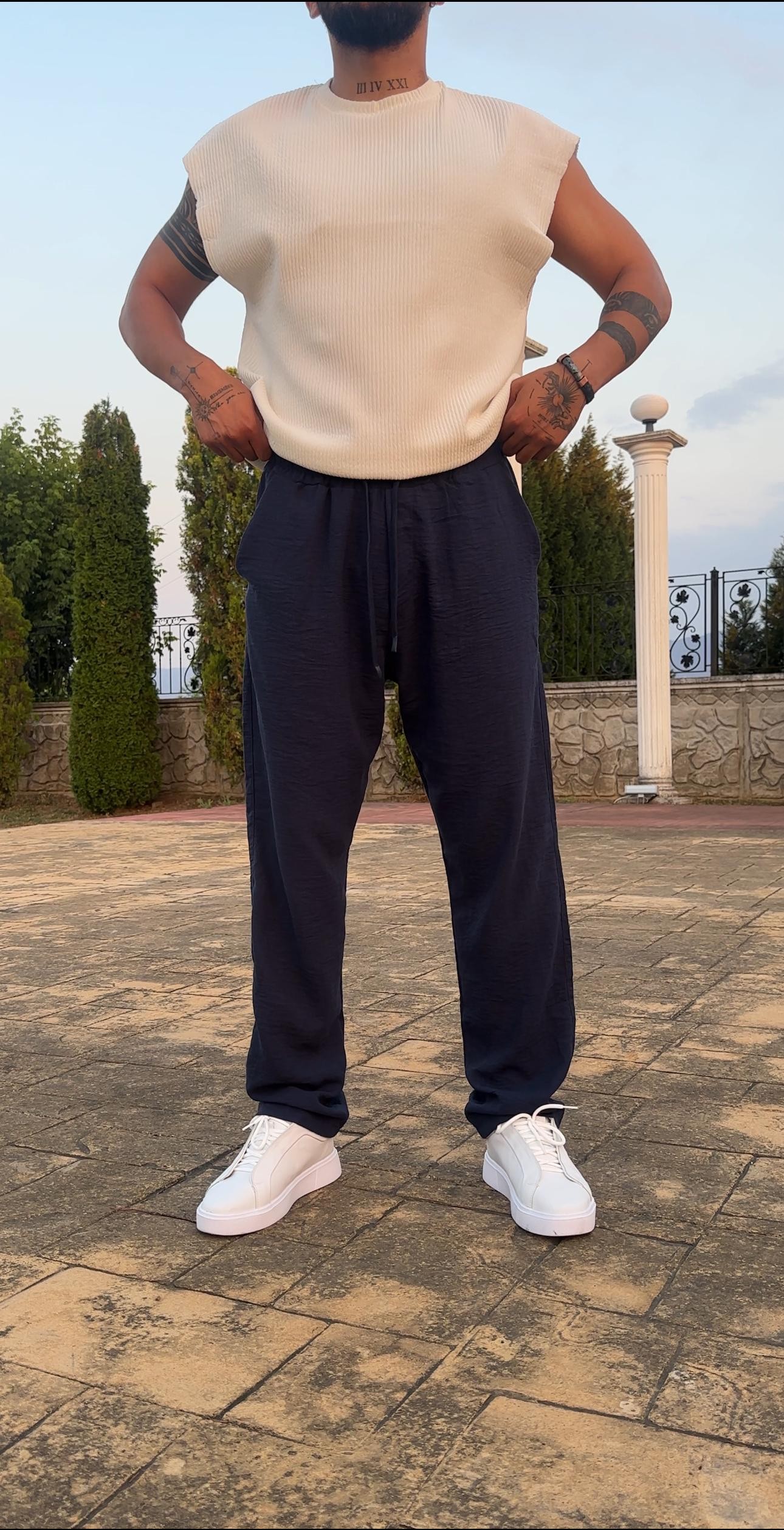 Baggy Keten Pantolon