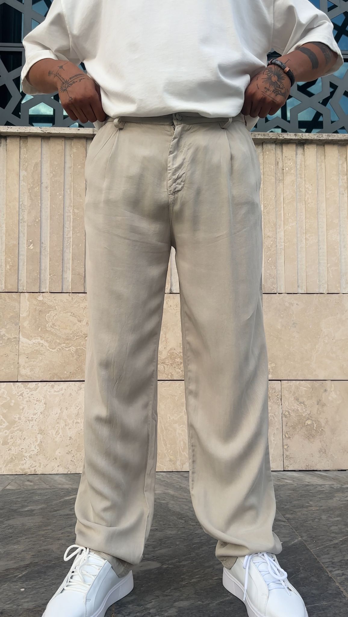 Modal Kumaş Premium Baggy Pantolon