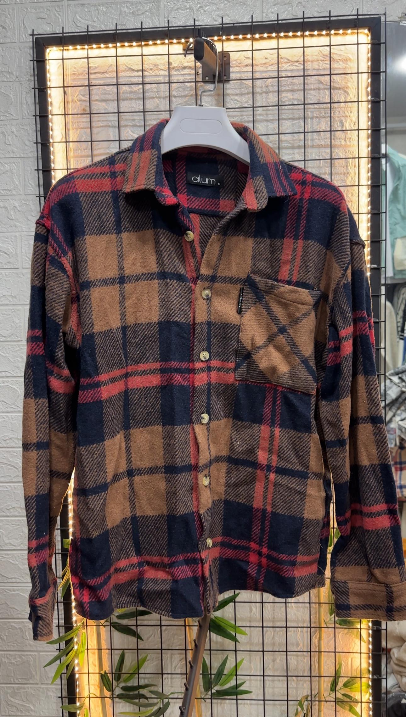 Oduncu Gömlek - Kahve