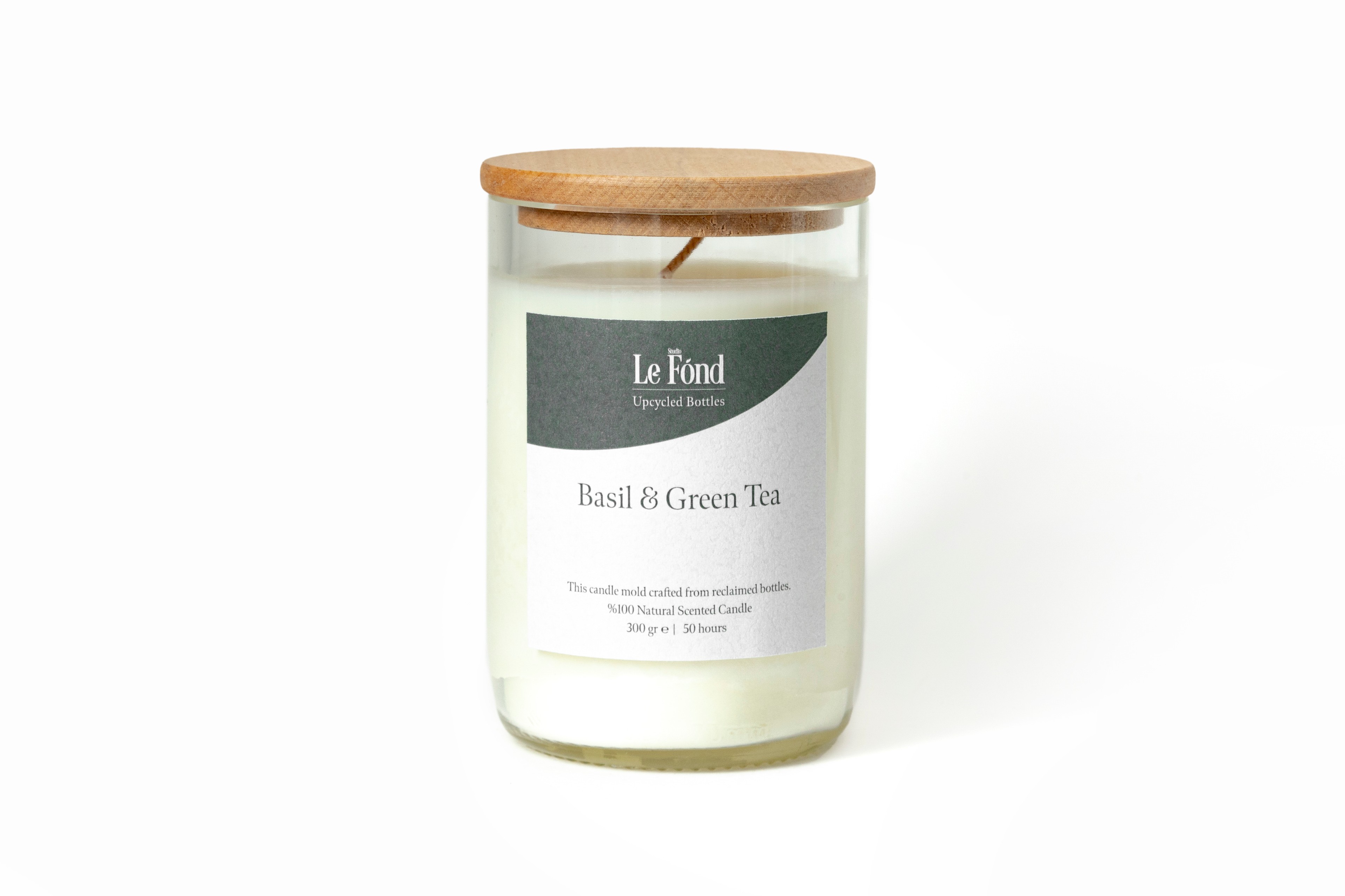 Mum - Basil & Green Tea - Ahşap Kapaklı