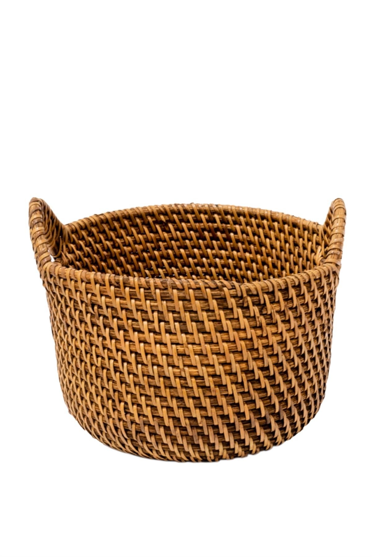 Rattan Kulplu Sepet No:4