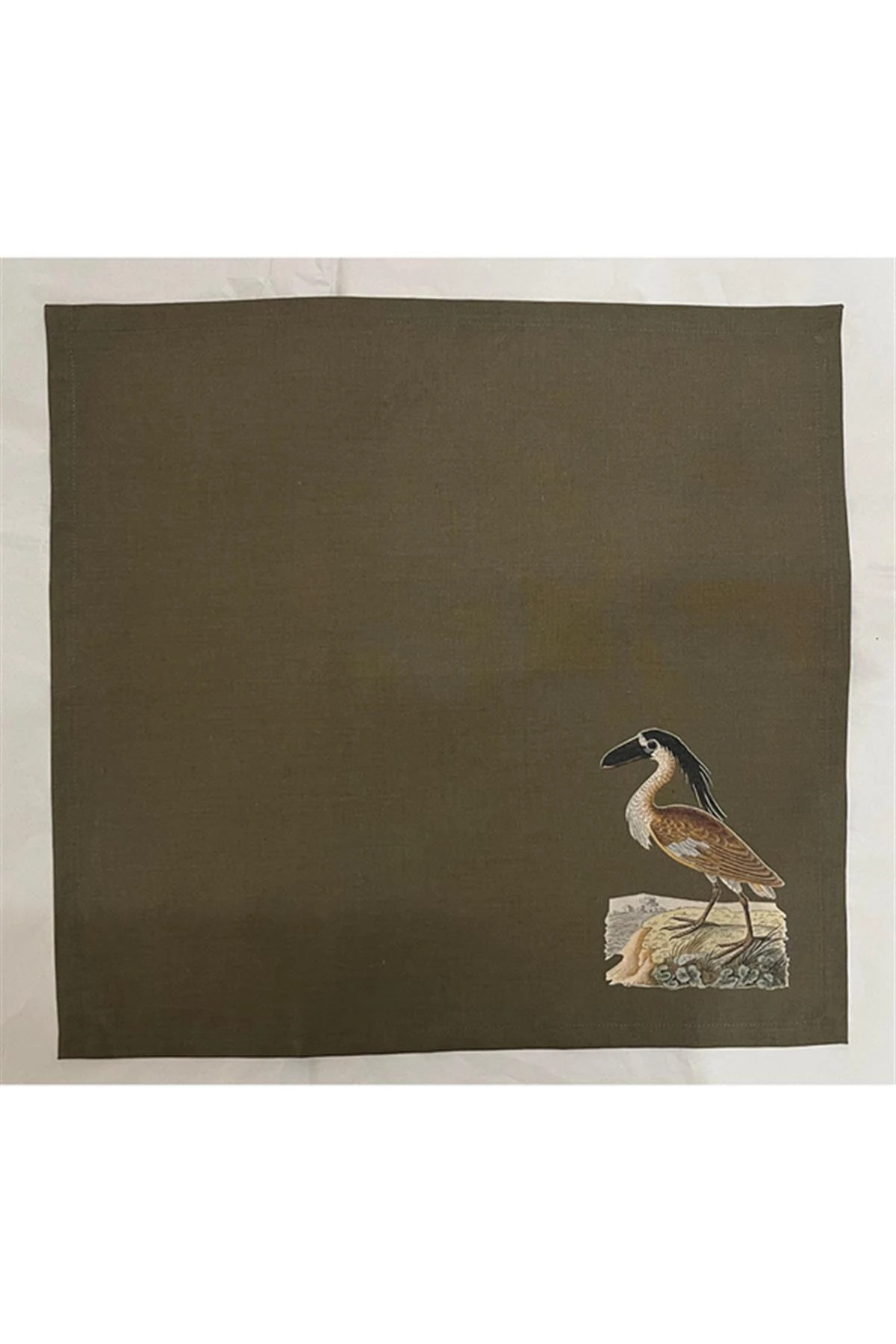 Monot 6'lı Kuş Desenli Keten Peçete