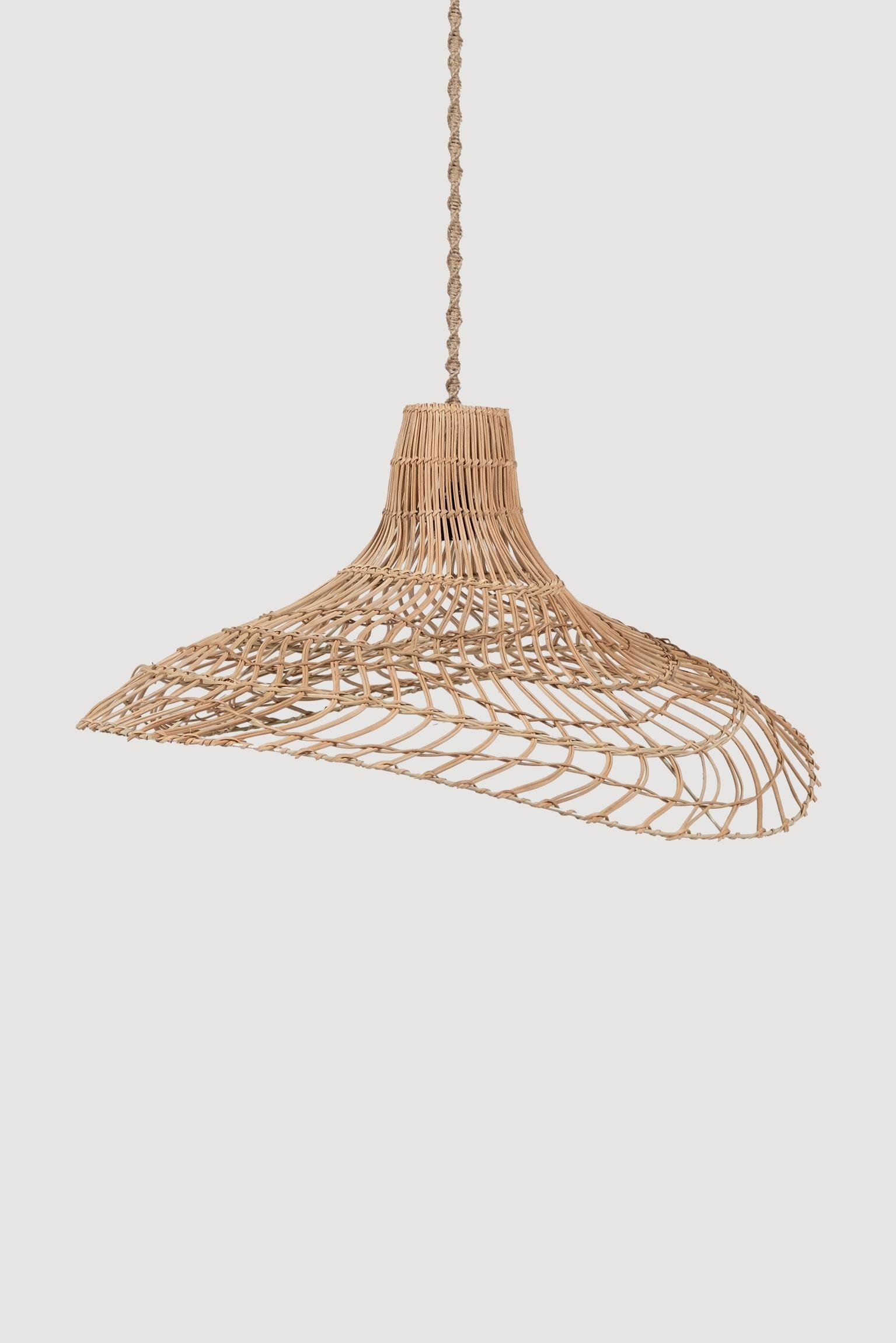 Oiseau Rattan Avize