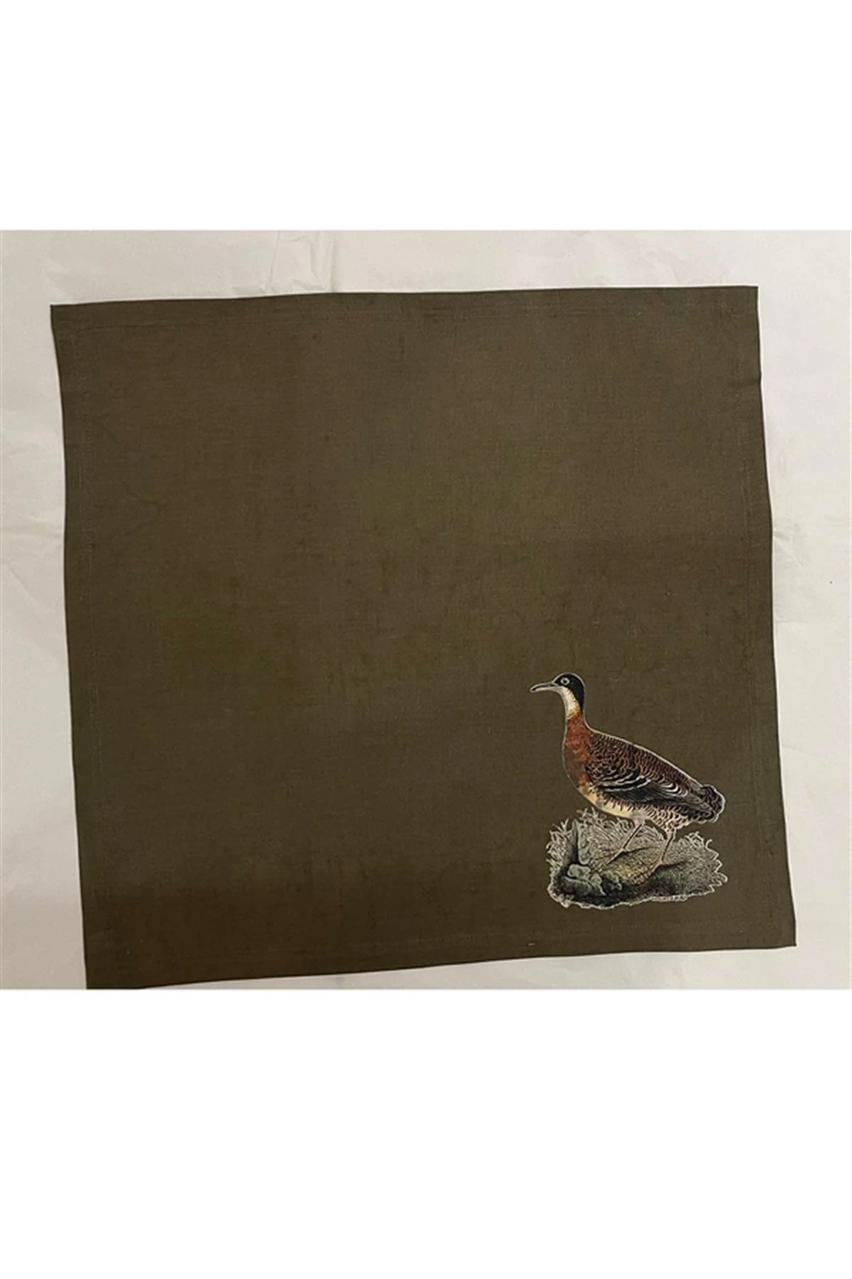 Monot 6'lı Kuş Desenli Keten Peçete